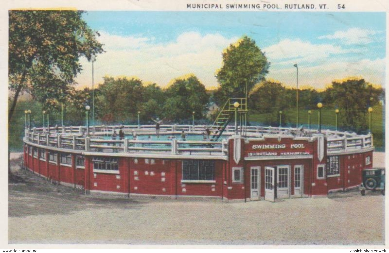 Rutland VT. Municipal Swimming Pool Gl1936 #217.523 - Sonstige & Ohne Zuordnung