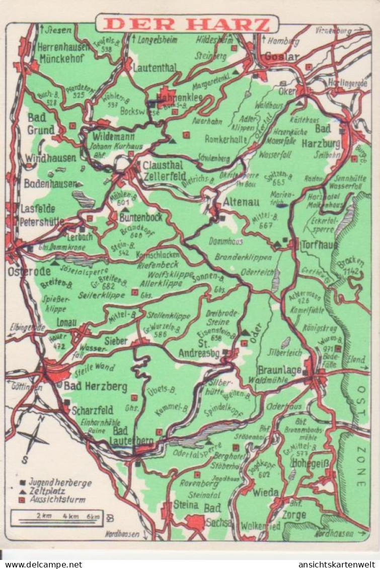Der Harz, Karte Ngl #217.712 - Other & Unclassified