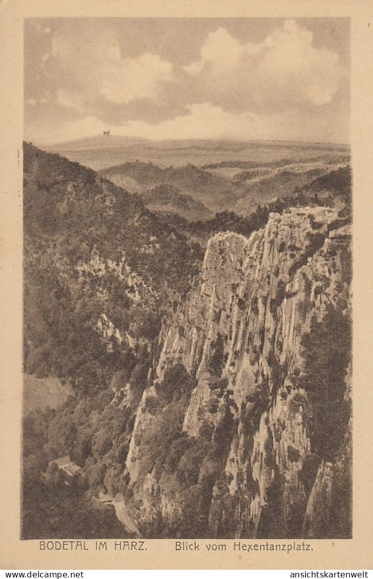 Bodetal Im Harz, Blick Vom Hexentanzplatz Ngl #D1194 - Autres & Non Classés