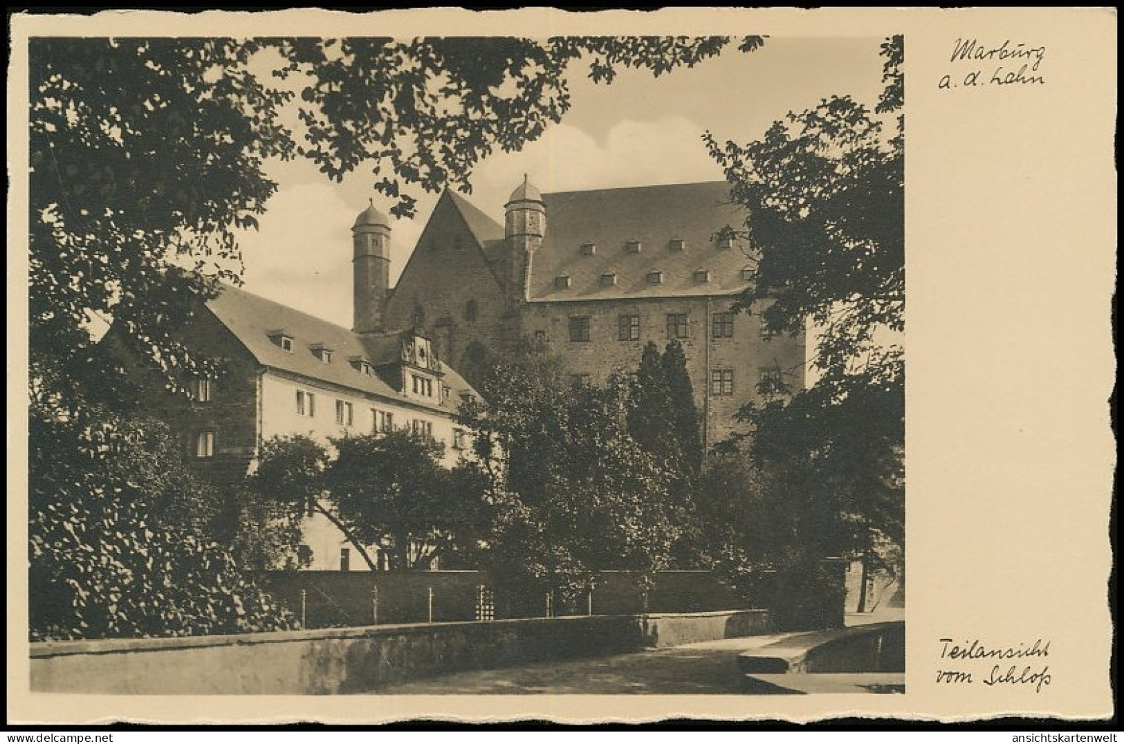 Marburg An Der Lahn Teilansicht Vom Schloss Ngl #139.860 - Other & Unclassified