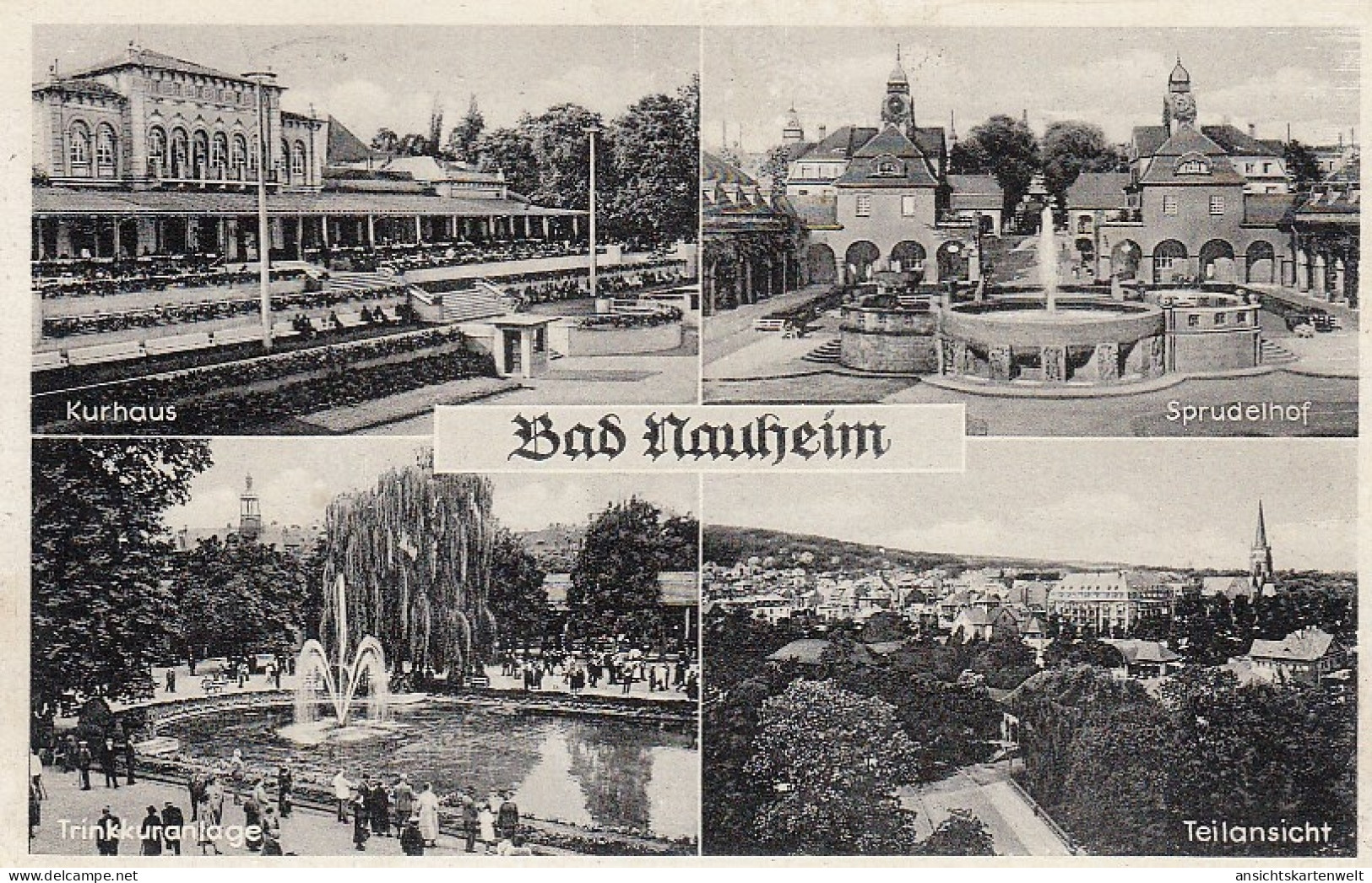 Bad Nauheim Mehrbildkarte Gl1951 #D1339 - Otros & Sin Clasificación