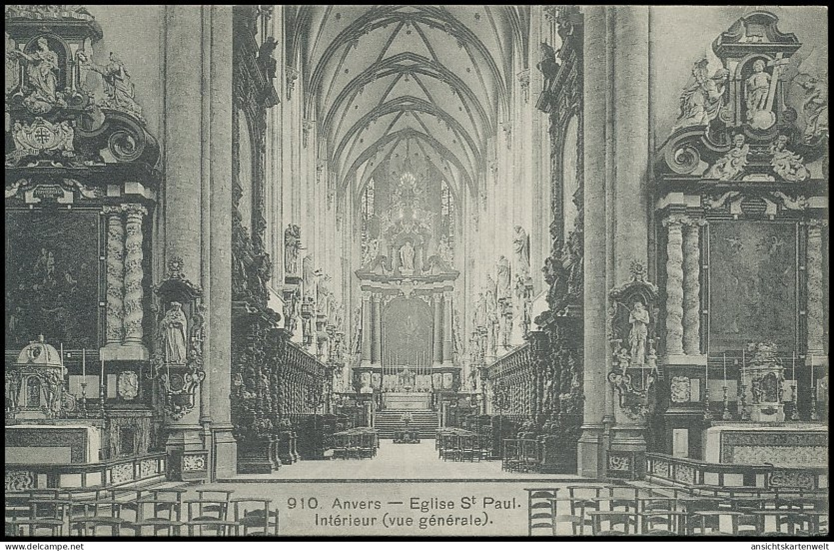 Anvers Eglise St. Paul Intérieur Ngl #139.920 - Other & Unclassified