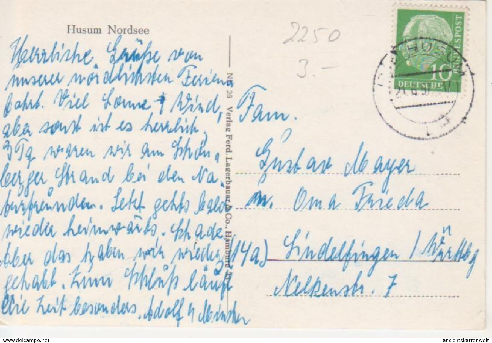 Husum Theodor Storm Elternhaus Wohnhaus Geburtshaus Grabstätte Gl1957 #217.674 - Sonstige & Ohne Zuordnung