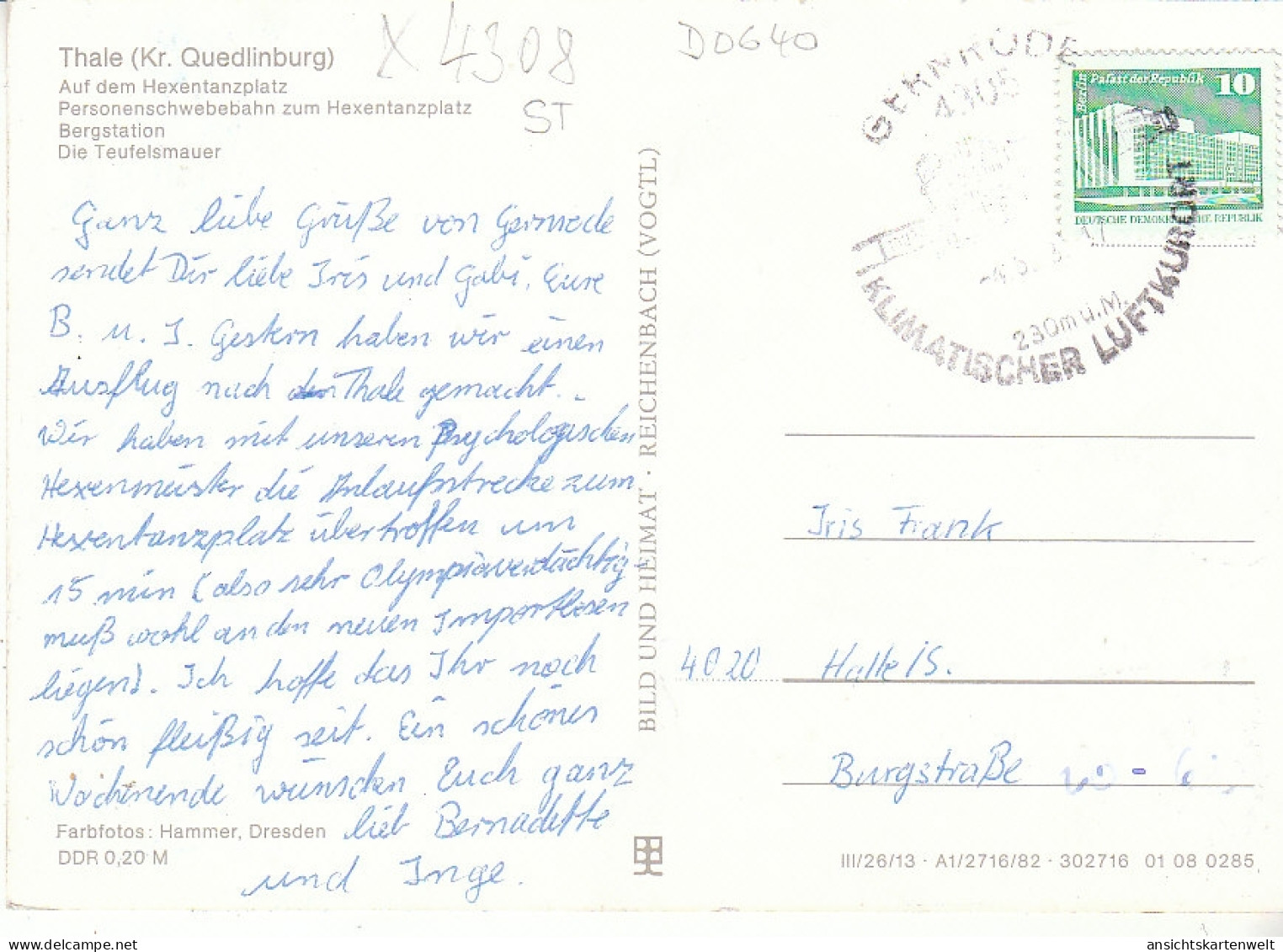 Thale Kr.Quedlinburg Mehrbildkarte Gl1963? #D0640 - Other & Unclassified