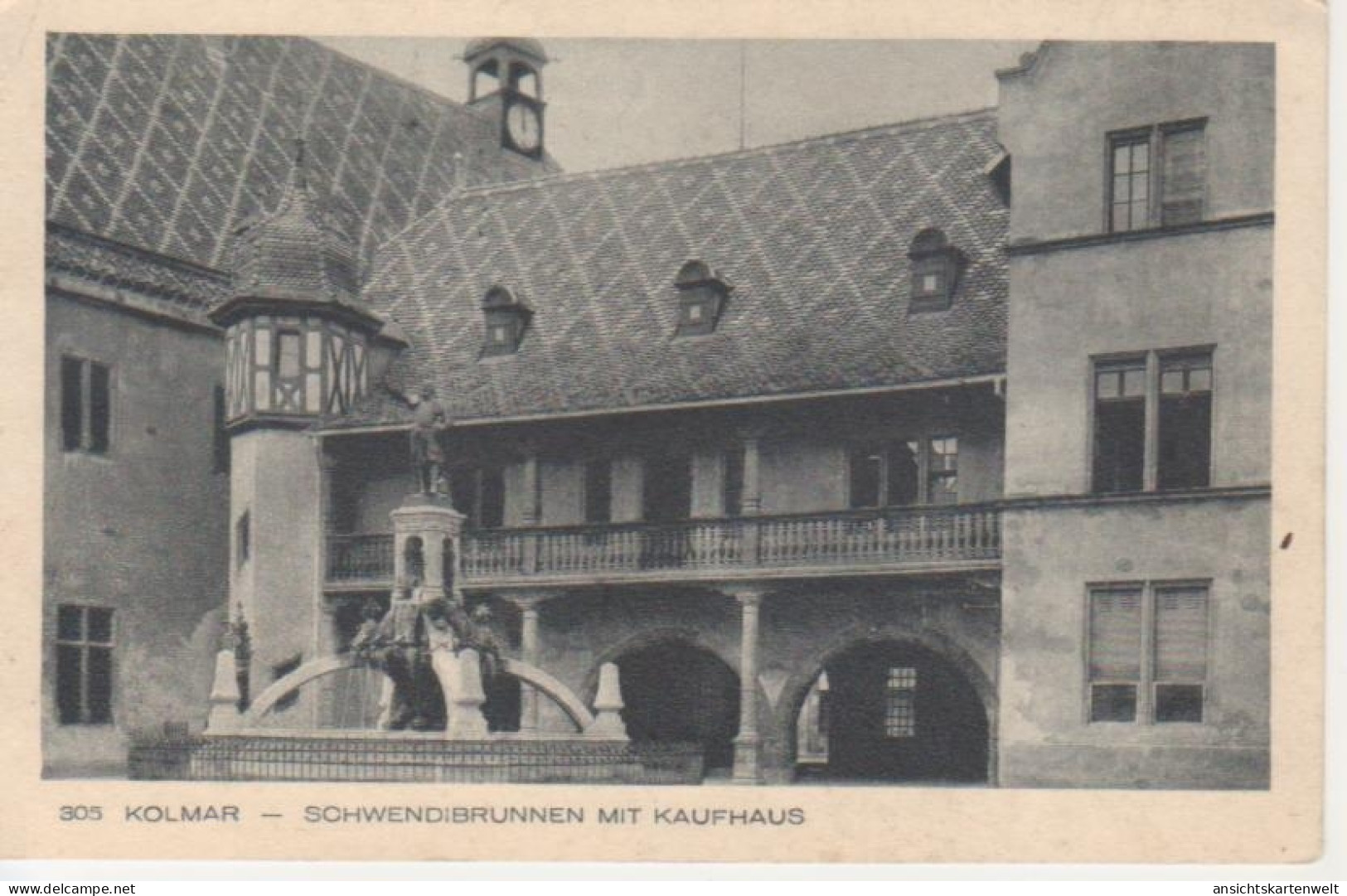 Colmar Schwendibrunnen Mit Kaufhaus Ngl #217.821 - Elsass