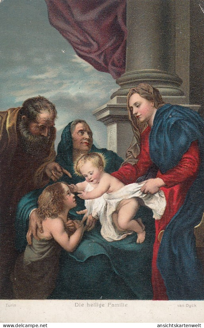 ANTON VAN DYCK Die Heilige Familie Ngl #D1681 - Malerei & Gemälde