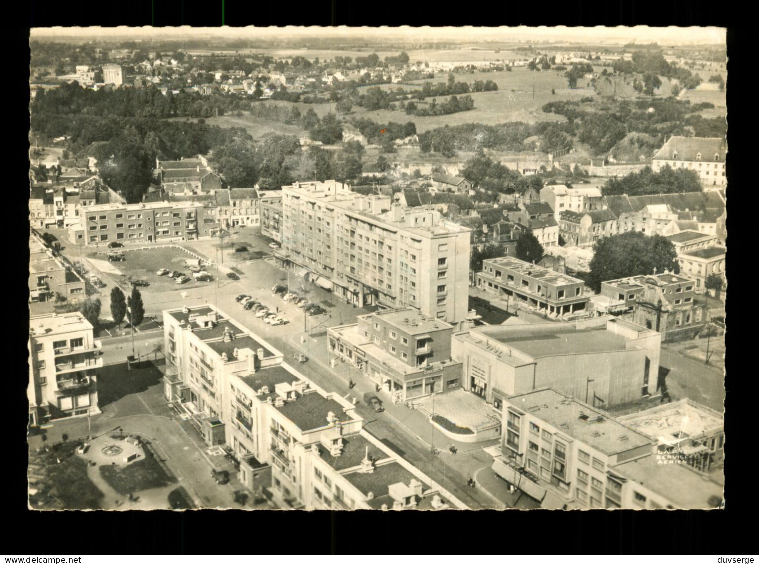 59 Nord En Avion Au Dessus De Maubeuge Vue Aerienne Lapie Editeur ( Format 10,5cm X 15cm ) - Maubeuge