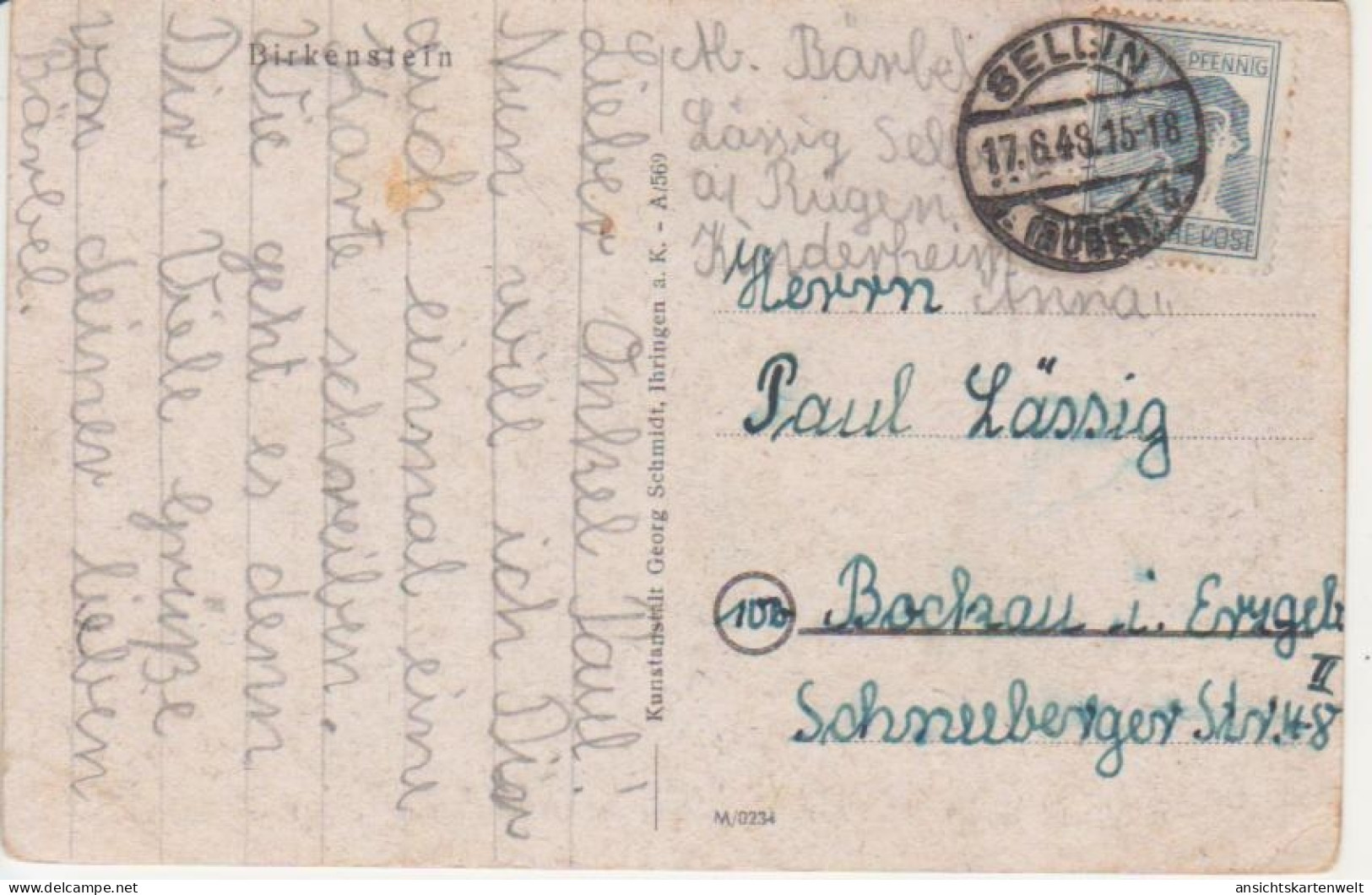 Birkenstein Teilansicht Mit Kirche Gl1948 #218.122 - Sonstige & Ohne Zuordnung