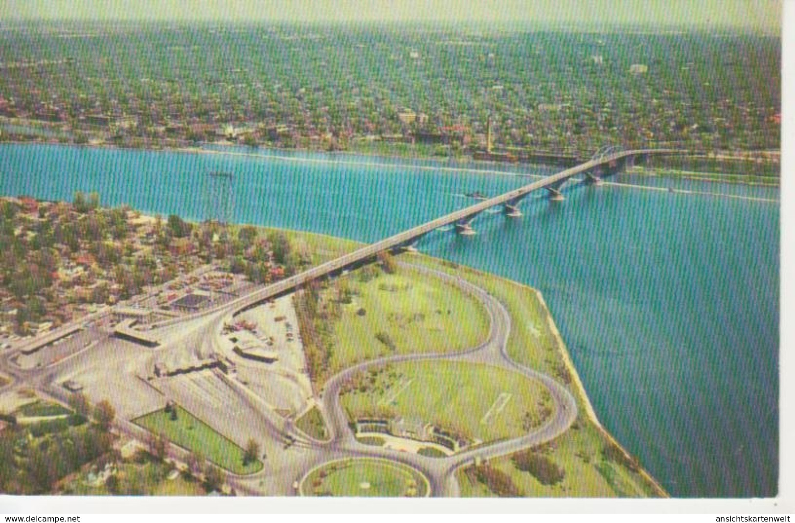 Niagara Falls N.Y. Aerial View Of The World Famed Peace Bridge Ngl #218.240 - Sonstige & Ohne Zuordnung