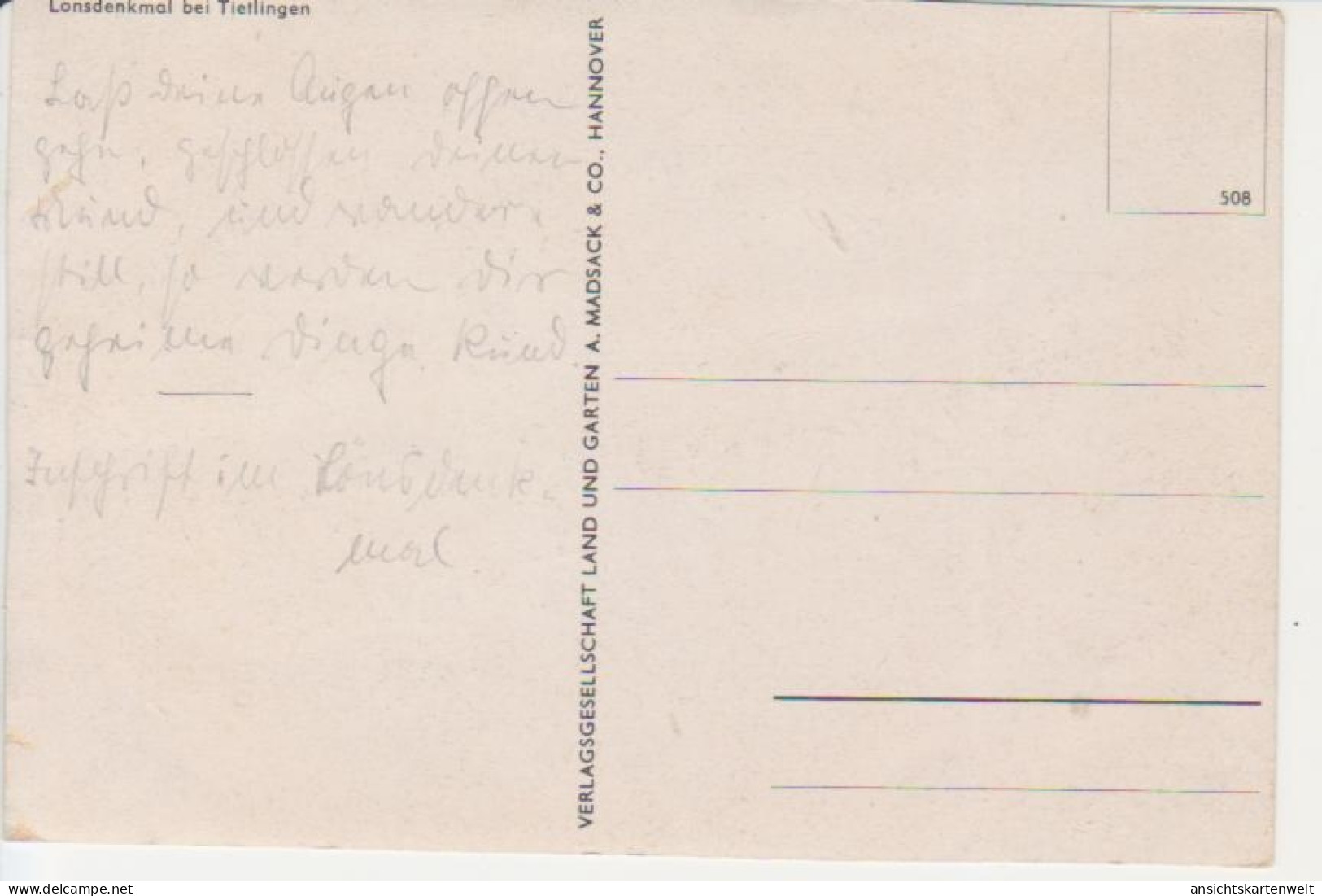 Tietlingen Lönsdenkmal Ngl #217.816 - Autres & Non Classés