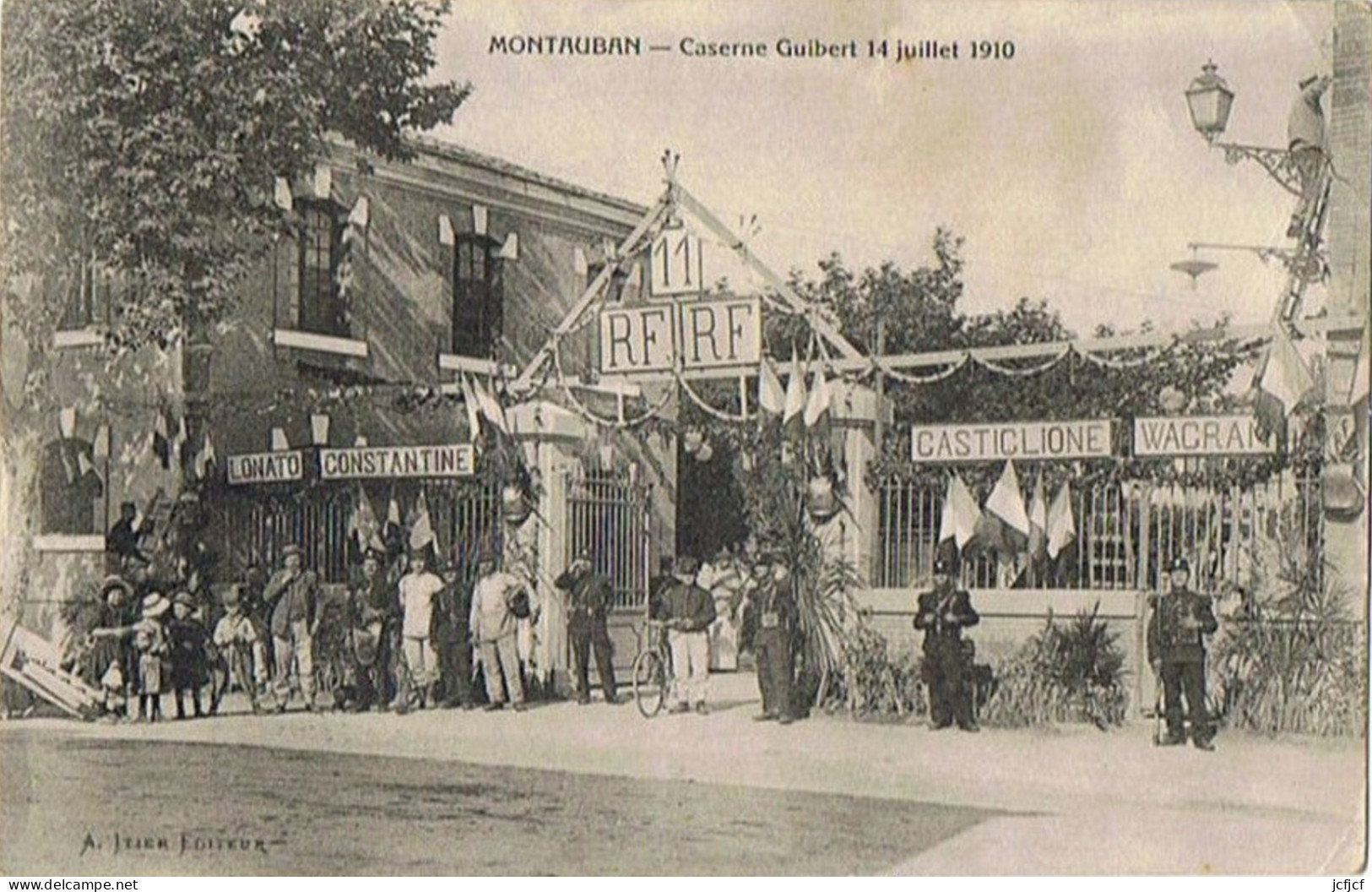 Cpa..82..MONTAUBAN..TARN ET GARONNE..CASERNE GUIBERT 14 JUILLET 1910.. - Montauban