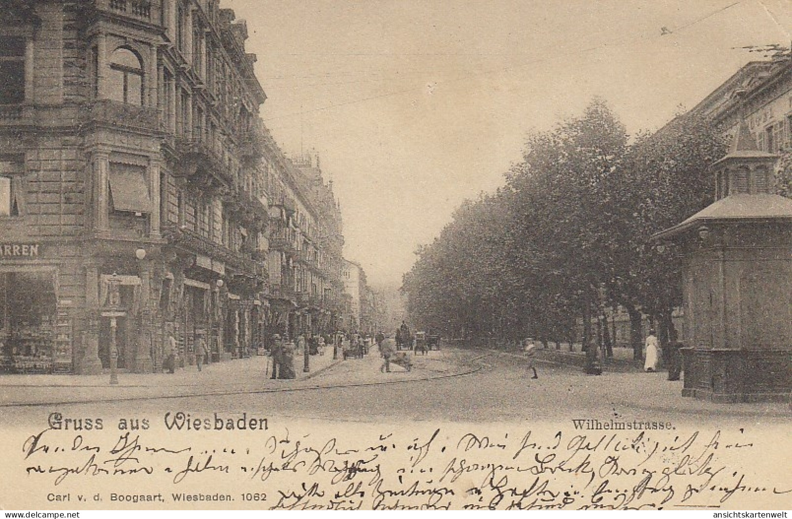 Wiesbaden Wilhelmstraße Um 1900 Gl1901 #D1087 - Otros & Sin Clasificación