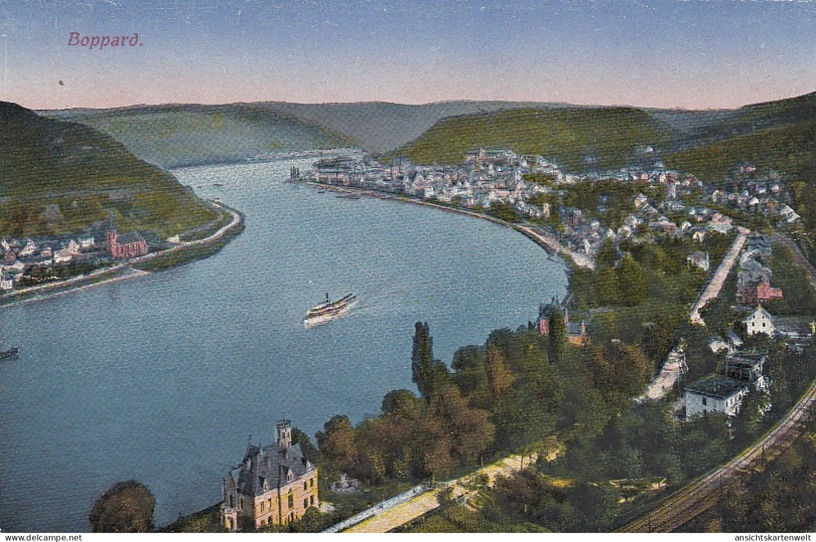 Boppard Am Rhein Panorama Ngl #D1485 - Autres & Non Classés