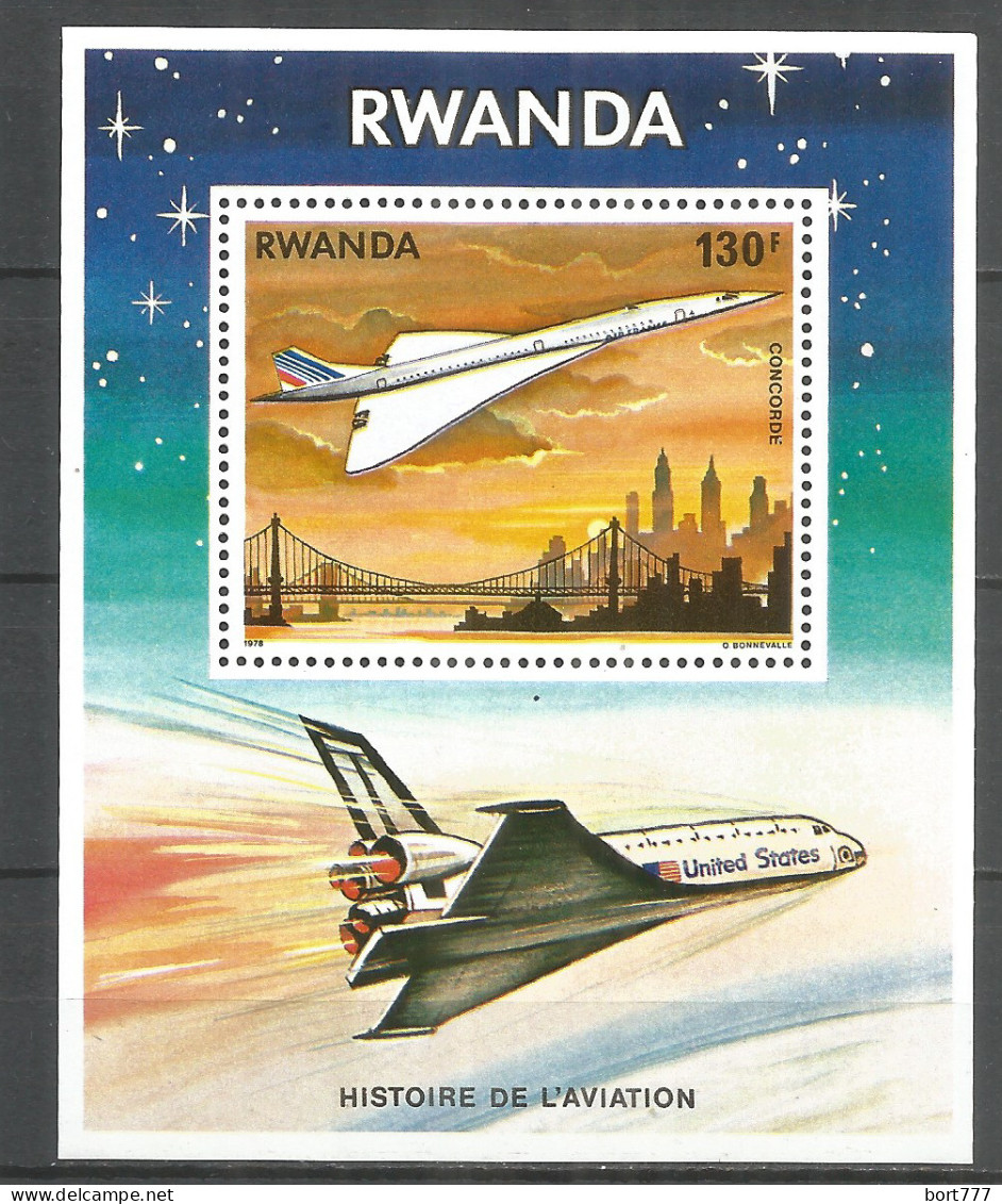 Rwanda 1978 Year ,mint Block MNH(**) Concord - Nuovi