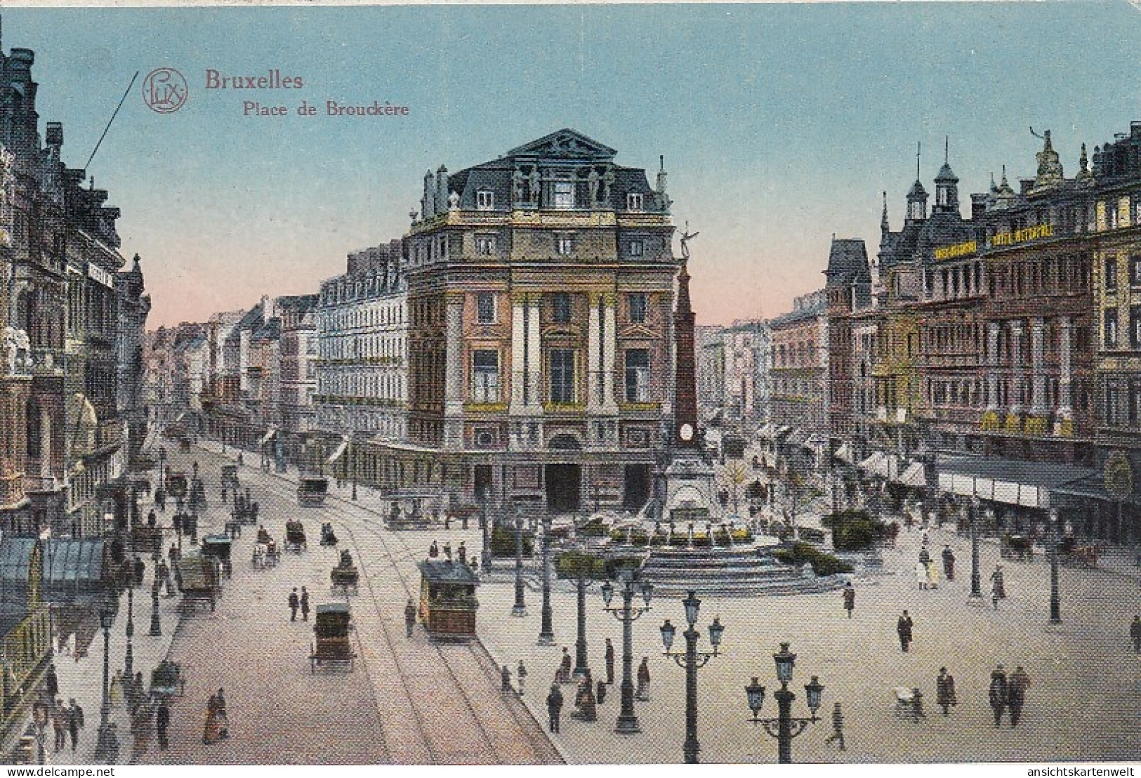 Bruxelles Place De Brouckère Feldpgl1917 #D1308 - Andere & Zonder Classificatie