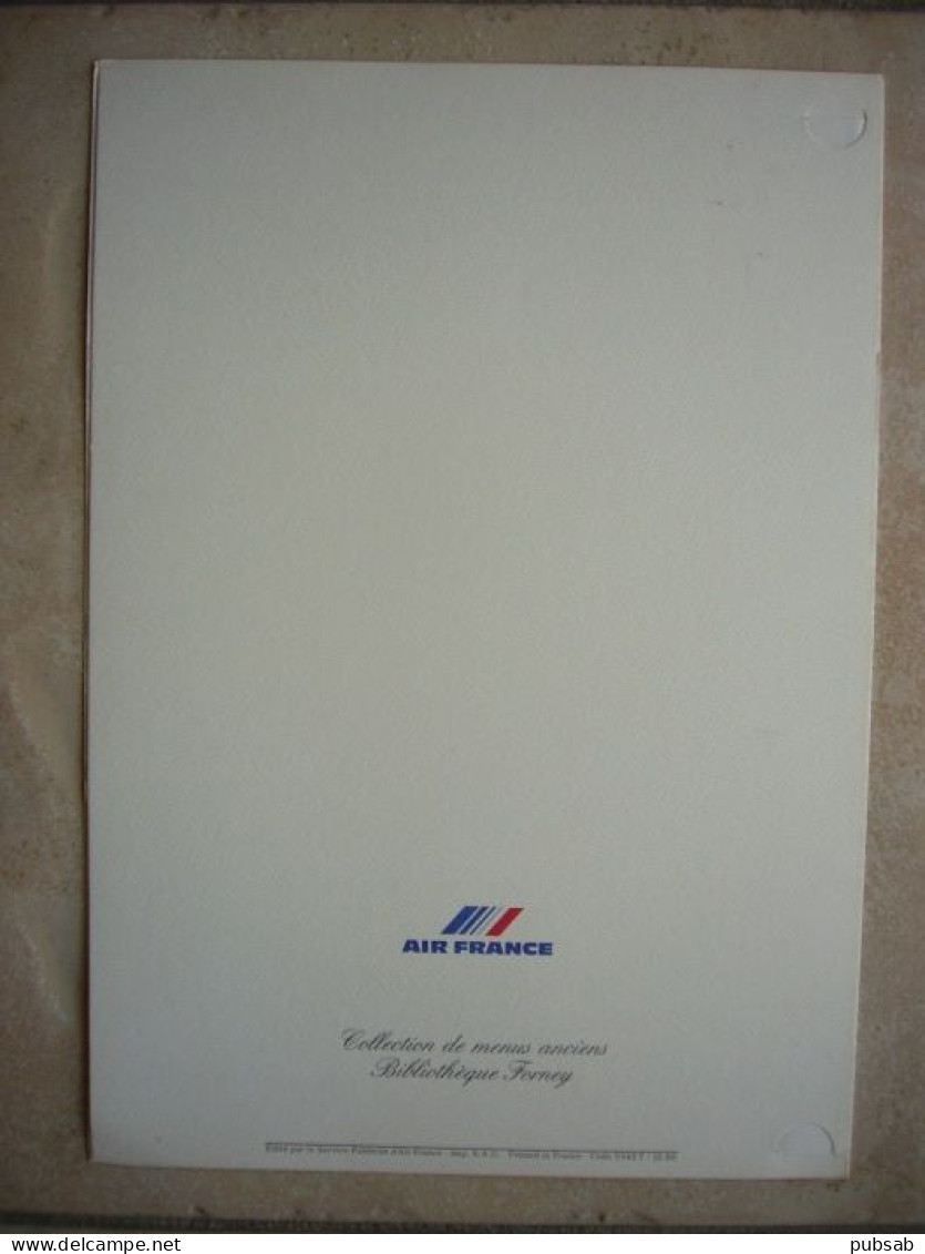 Avion / Airplane / AIR FRANCE / Menu / Vol PARIS - SANTIAGO - Menu