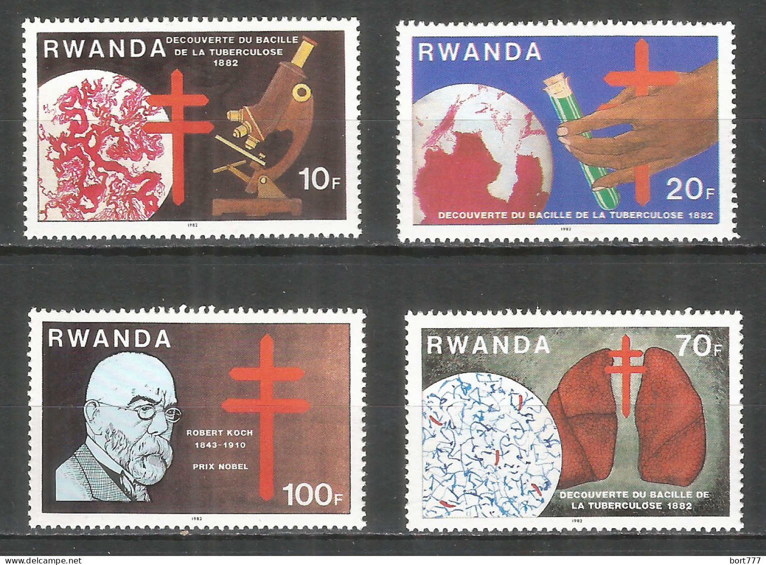 Rwanda 1982 Year ,mint Stamps MNH(**) Mi.# 1187-1190 - Ongebruikt