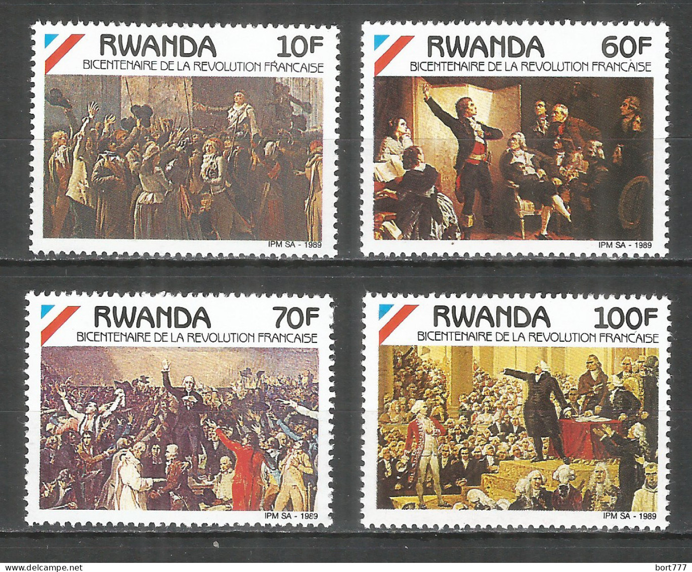 Rwanda 1990 Year ,mint Stamps MNH(**) Mi.# 1421-1424 - Unused Stamps