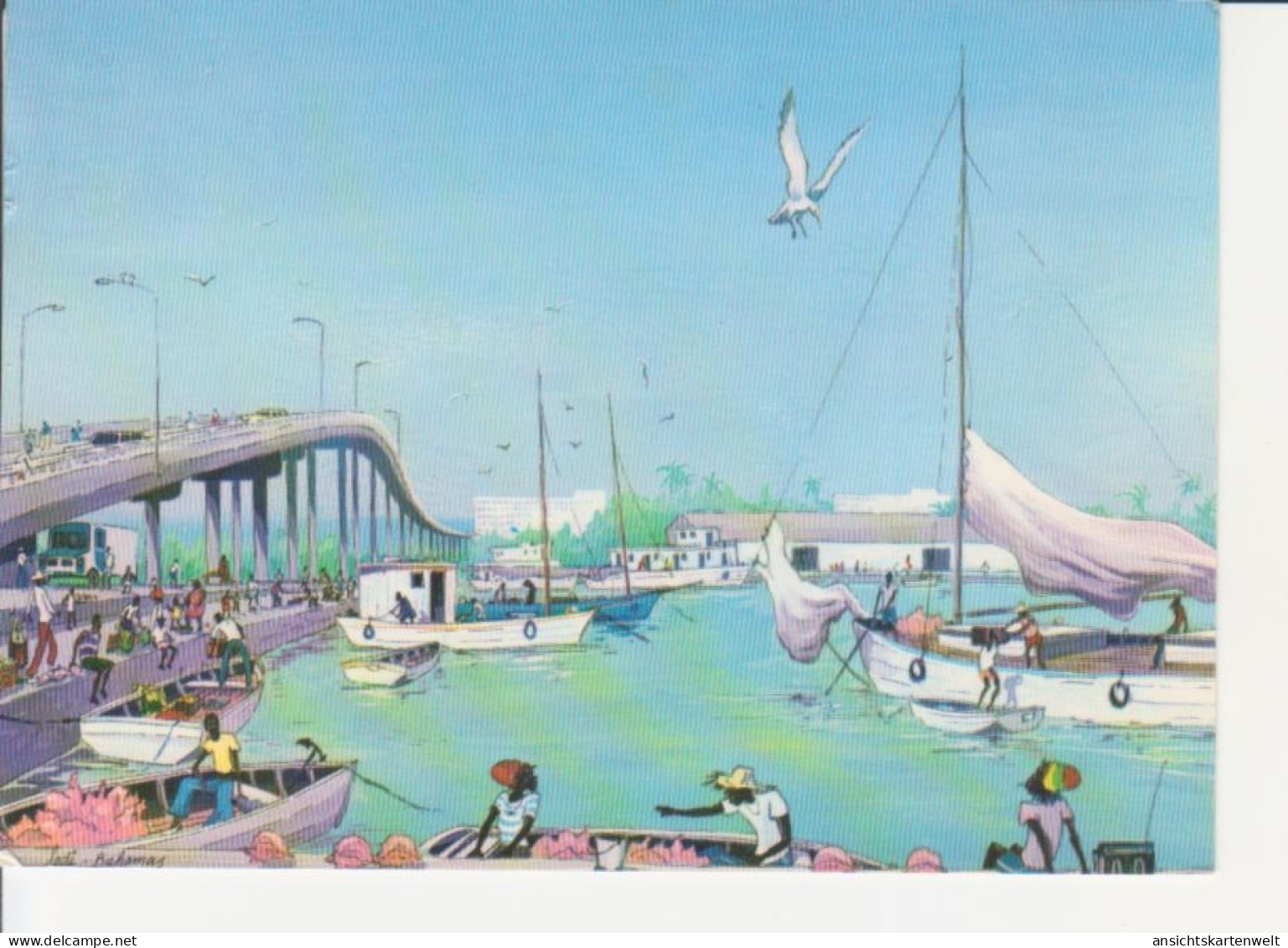 Bahamas Bridge To Paradise Glca.1980 #218.373 - Andere & Zonder Classificatie