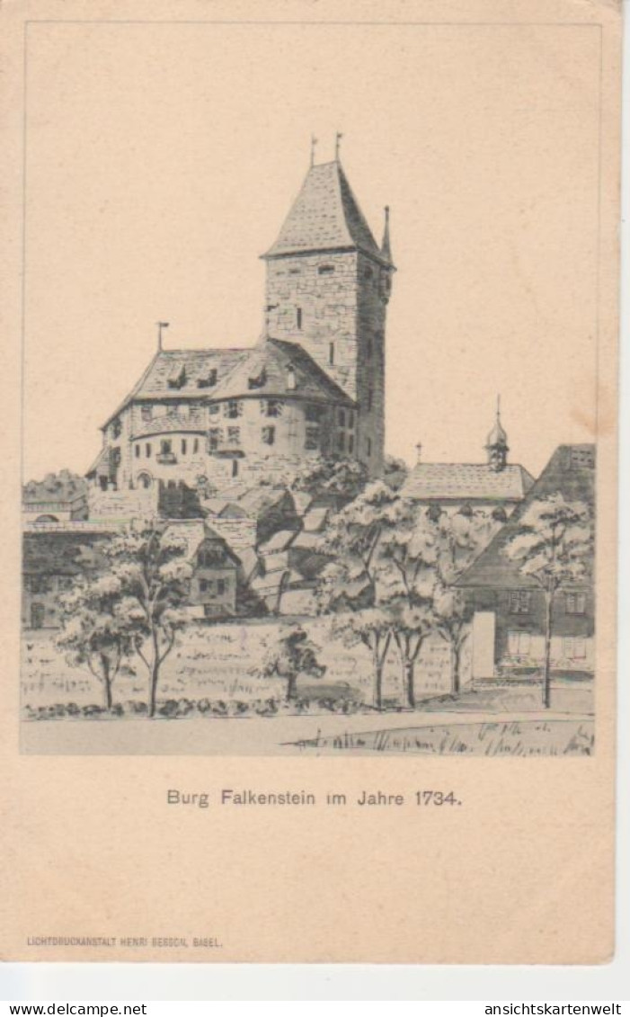Burg Falkenstein Im Elsass Im Jahre 1734 Ngl #218.293 - Elsass
