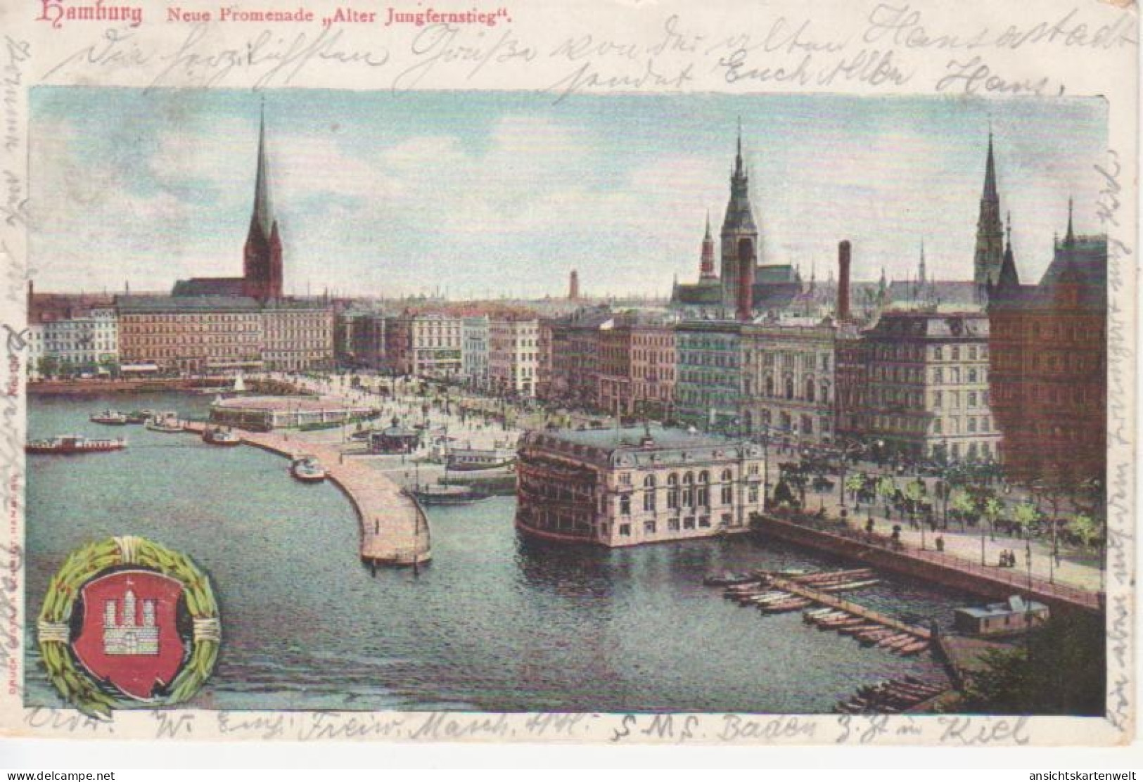 Hamburg Neue Promenade Alter Jungfernstieg Gl1901 #218.709 - Other & Unclassified