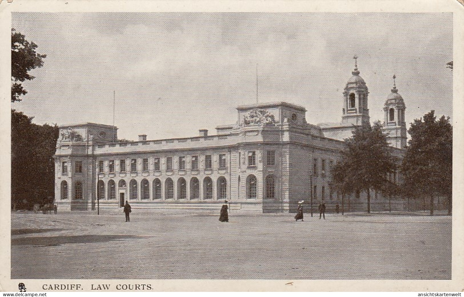 Cardiff Law Courts Glum 1930? #D3035 - Autres & Non Classés