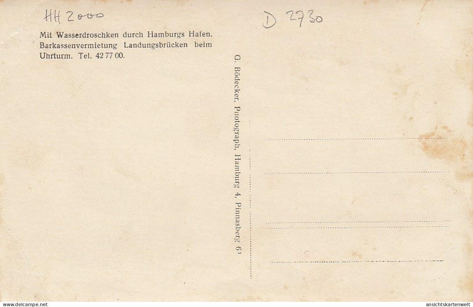 Hamburg 1935 Mit Hafendroschken Durch Den Hafen Ngl #D2730 - Otros & Sin Clasificación