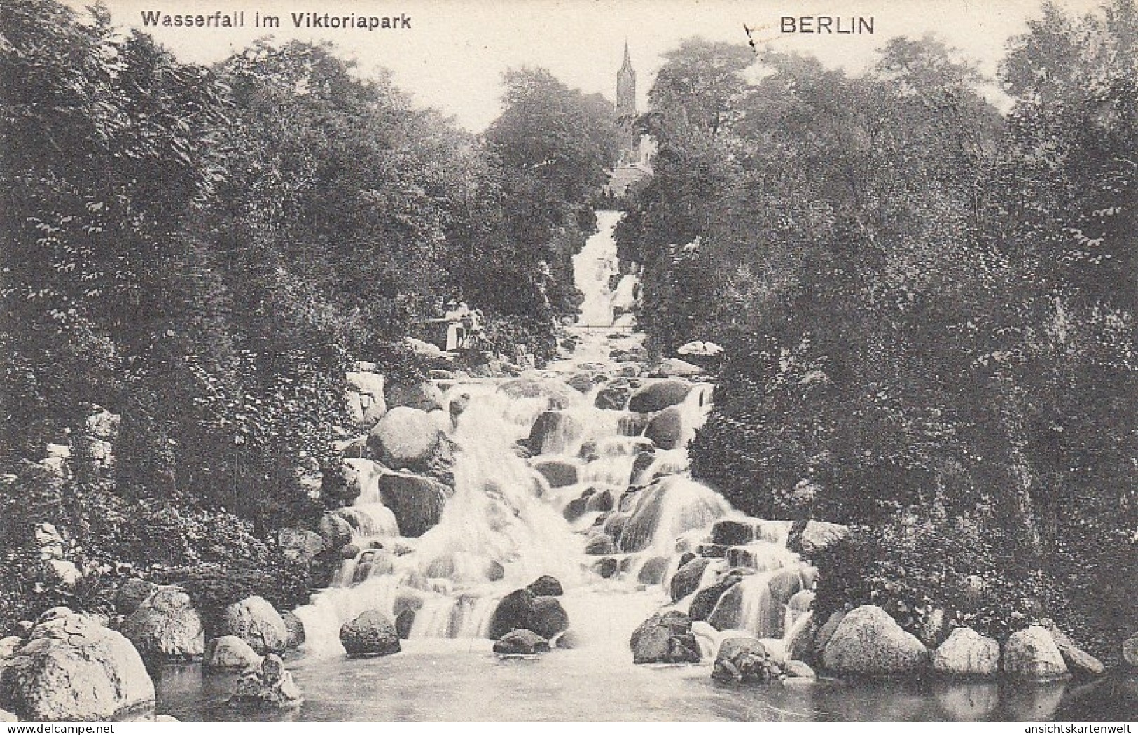 Berlin Wasserfall Im Viktoriapark In Kreuzberg Ngl #D3555 - Autres & Non Classés