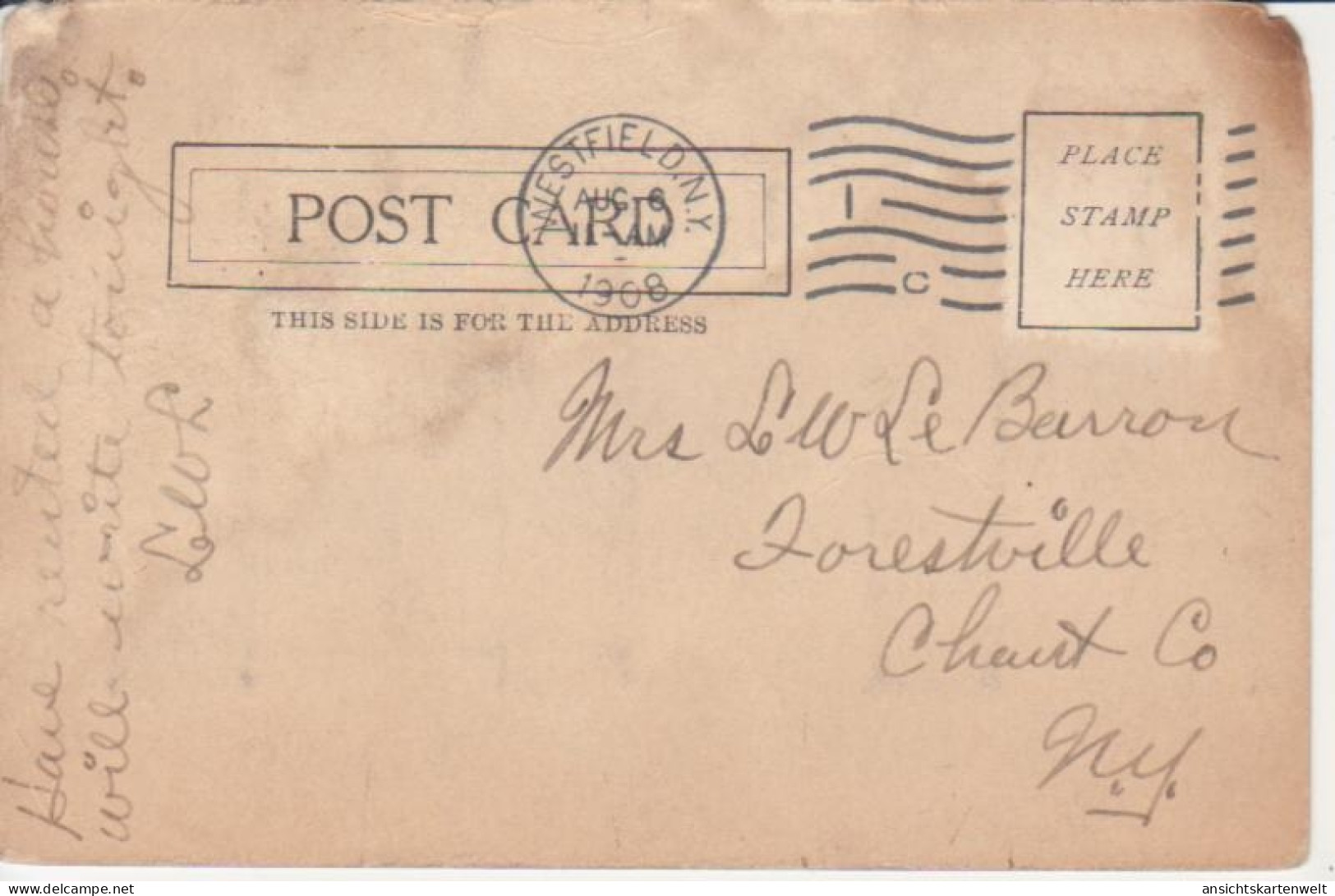 Westfield N.Y. South Portage Street Gl1908 #219.666 - Other & Unclassified