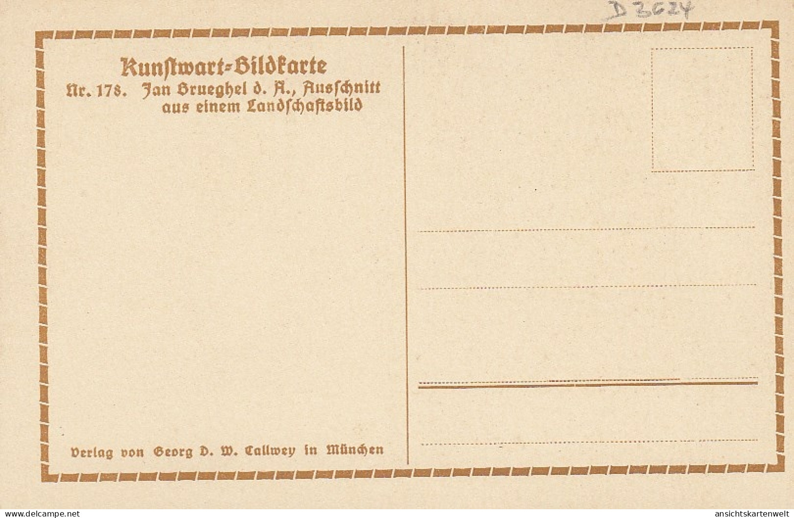 JAN BREUGHEL D.Ä. Ausschnitt Aus Einem Landchaftsbild Ngl #D3624 - Sin Clasificación