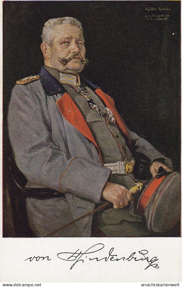 Paul Von HIndenburg, Generalfeldmarschall, Reichspräsident Ngl #D2385 - Königshäuser