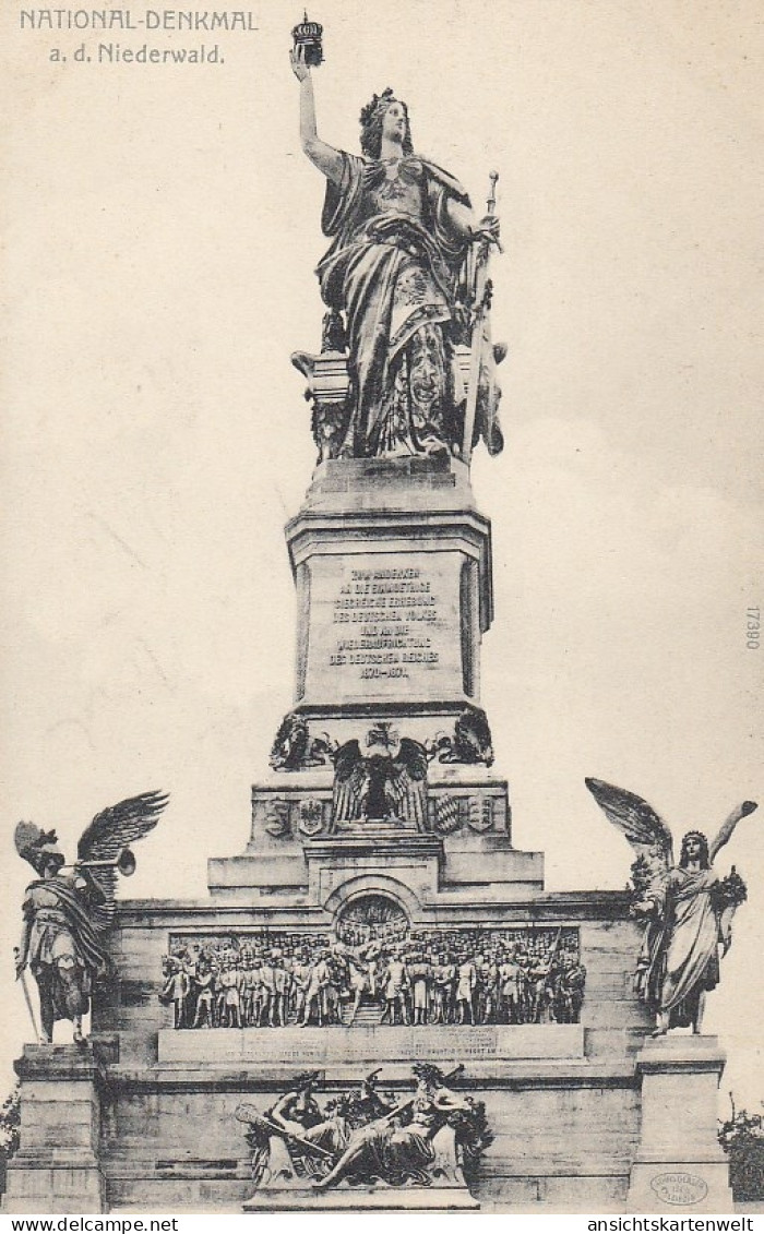 National-Denkmal A.d. Niederwald Ngl #D3447 - Sonstige & Ohne Zuordnung