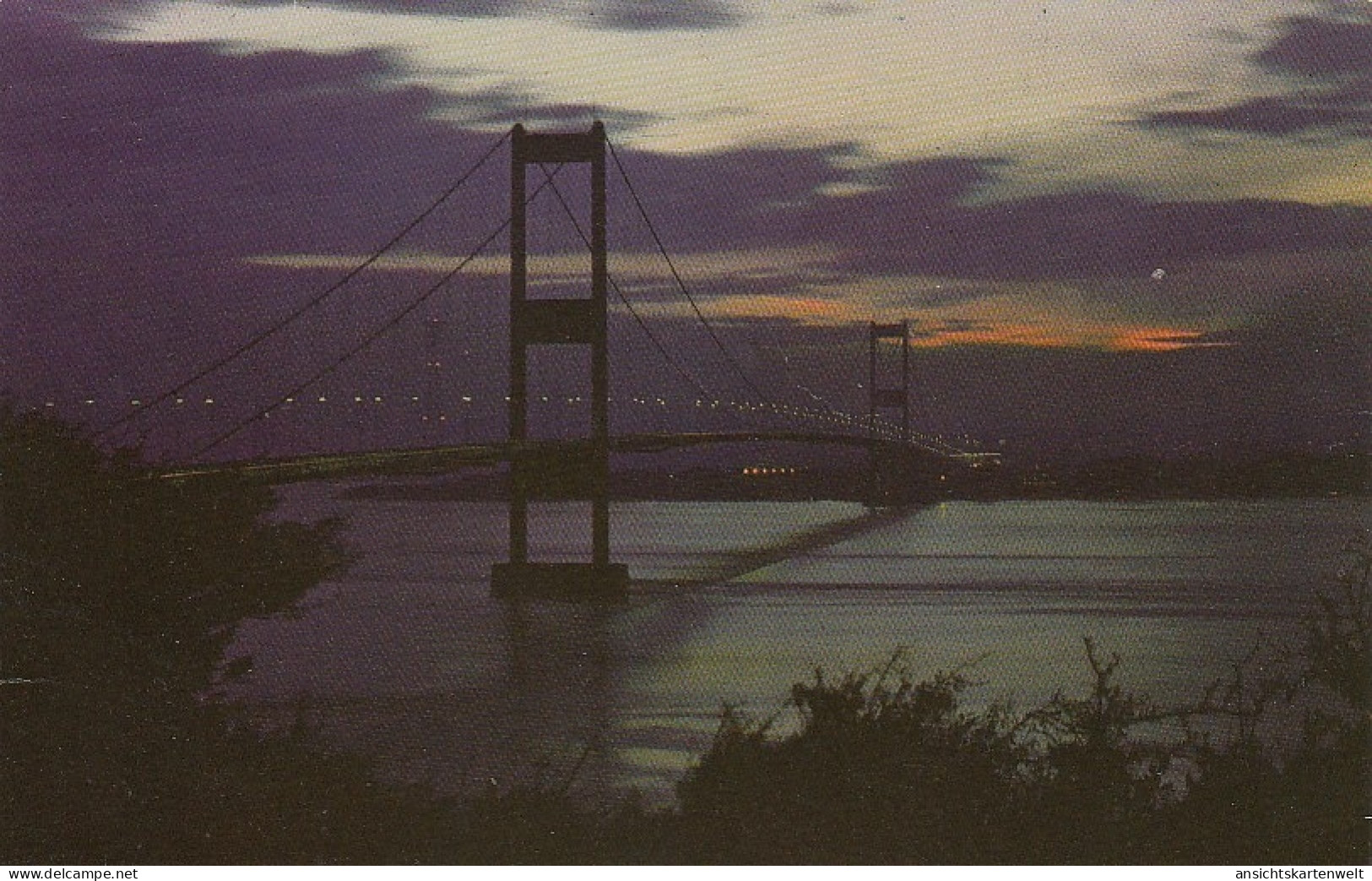 The Severn Bridge By Night Ngl #D3419 - Andere & Zonder Classificatie