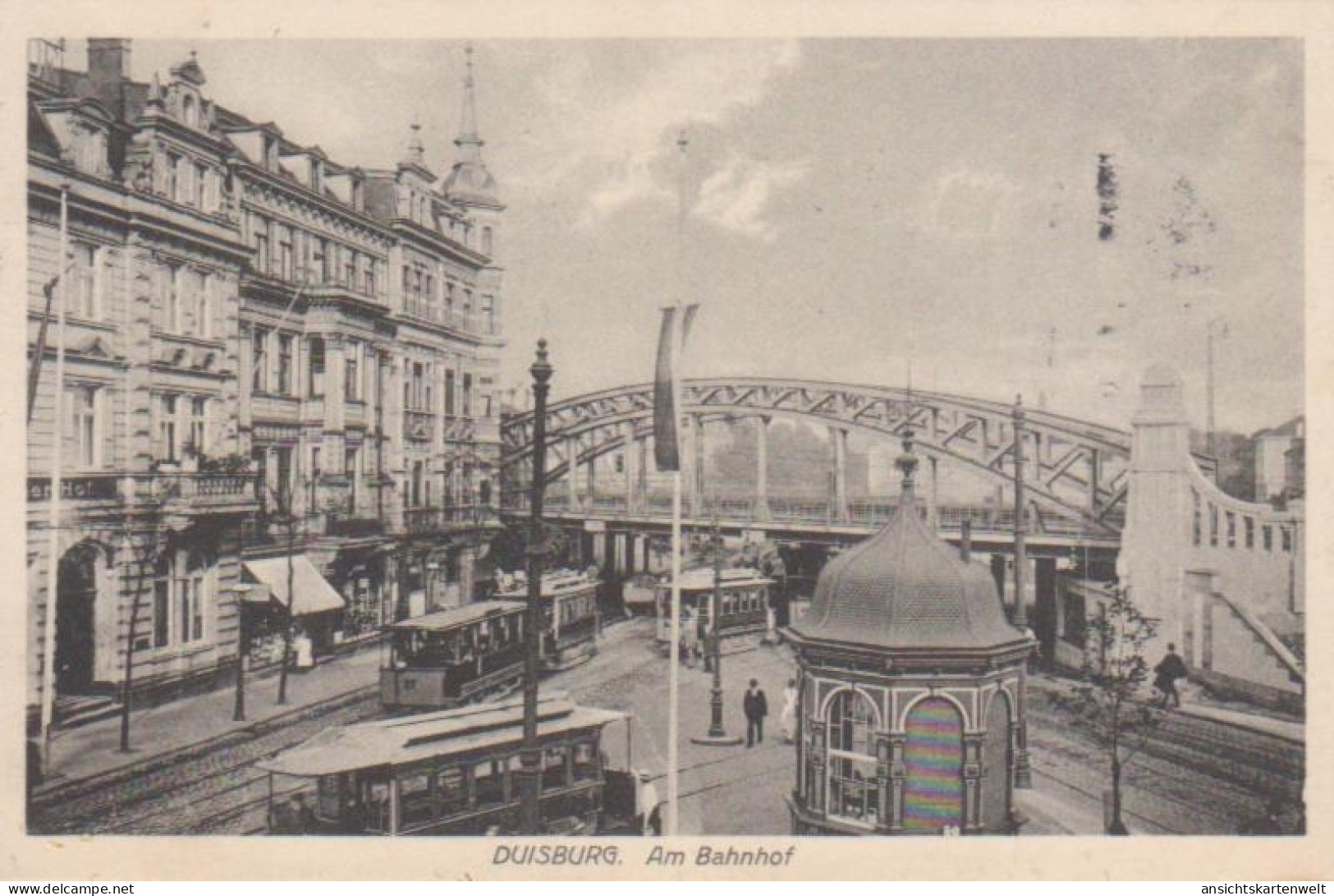 Duisburg Partie Am Bahnhof Feldpgl1916 #219.931 - Autres & Non Classés