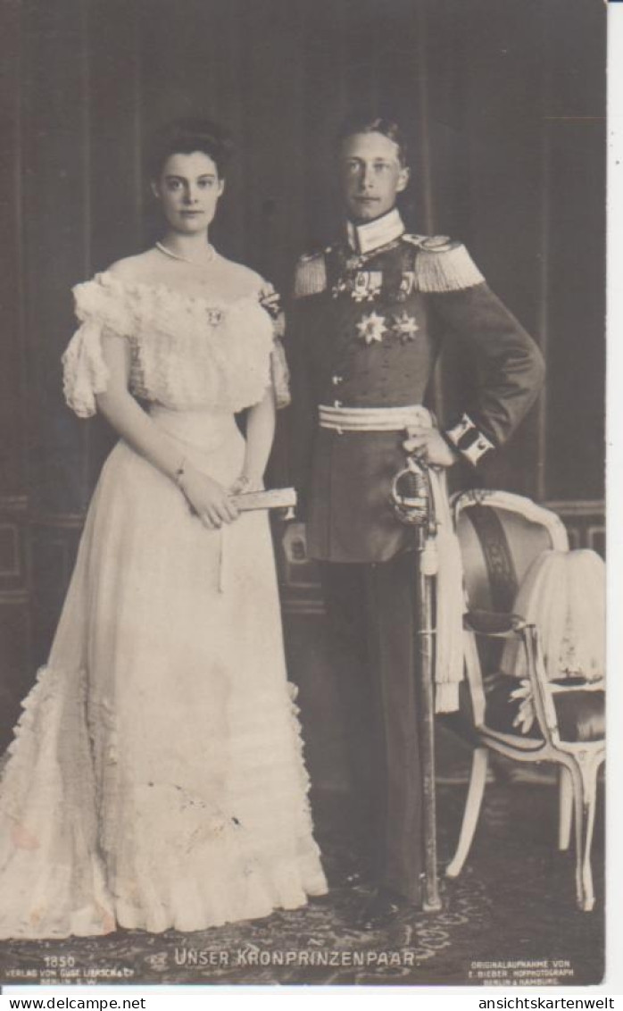 Unser Kronprinzenpaar Friedr.Wilh. Und Cecilie Von Hohenzollern Gl1910 #220.237 - Familles Royales