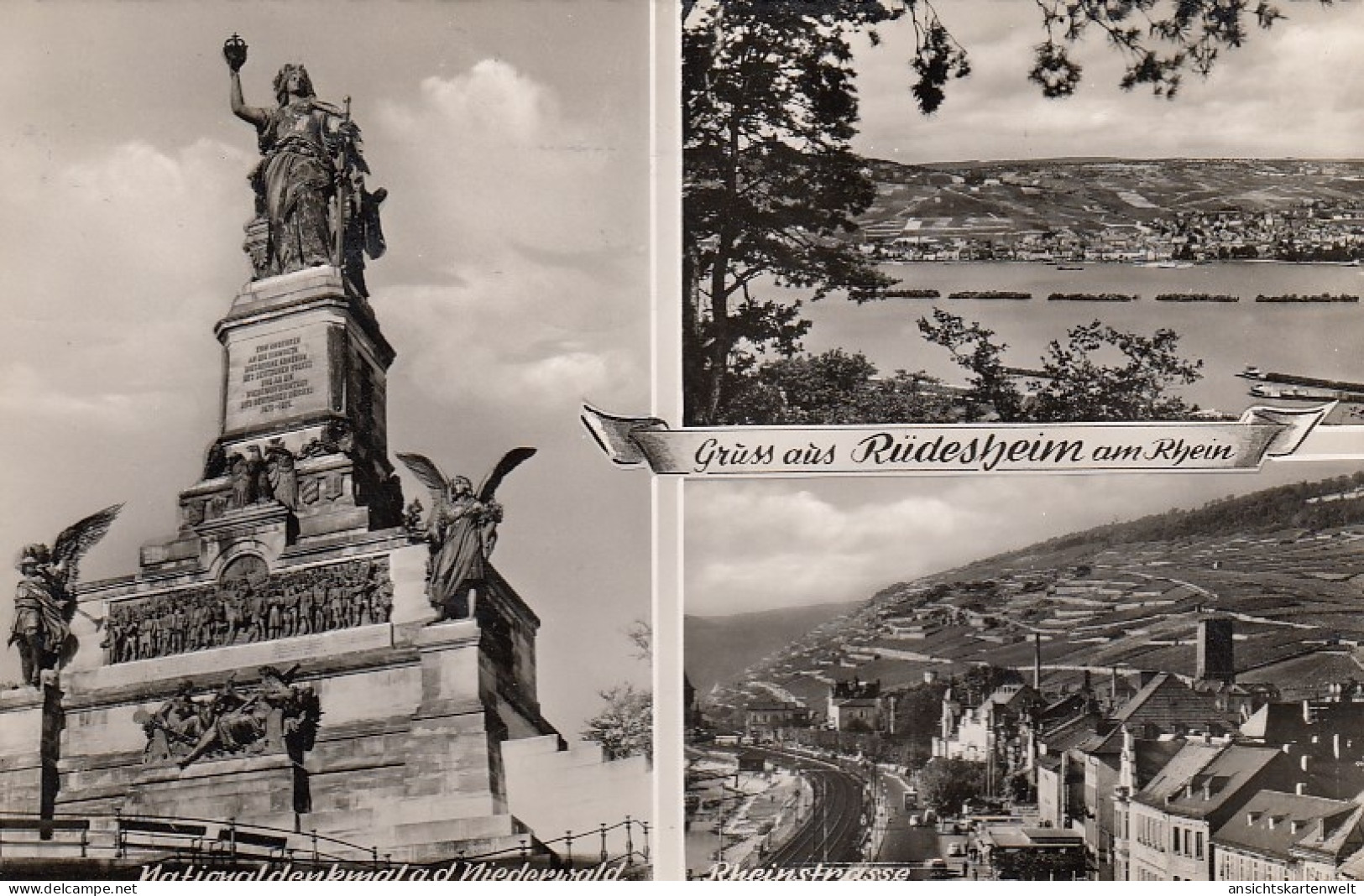 Grüsse Aus Rüdesheim Am Rhein Mehrbildkarte Gl1955 #D2975 - Autres & Non Classés