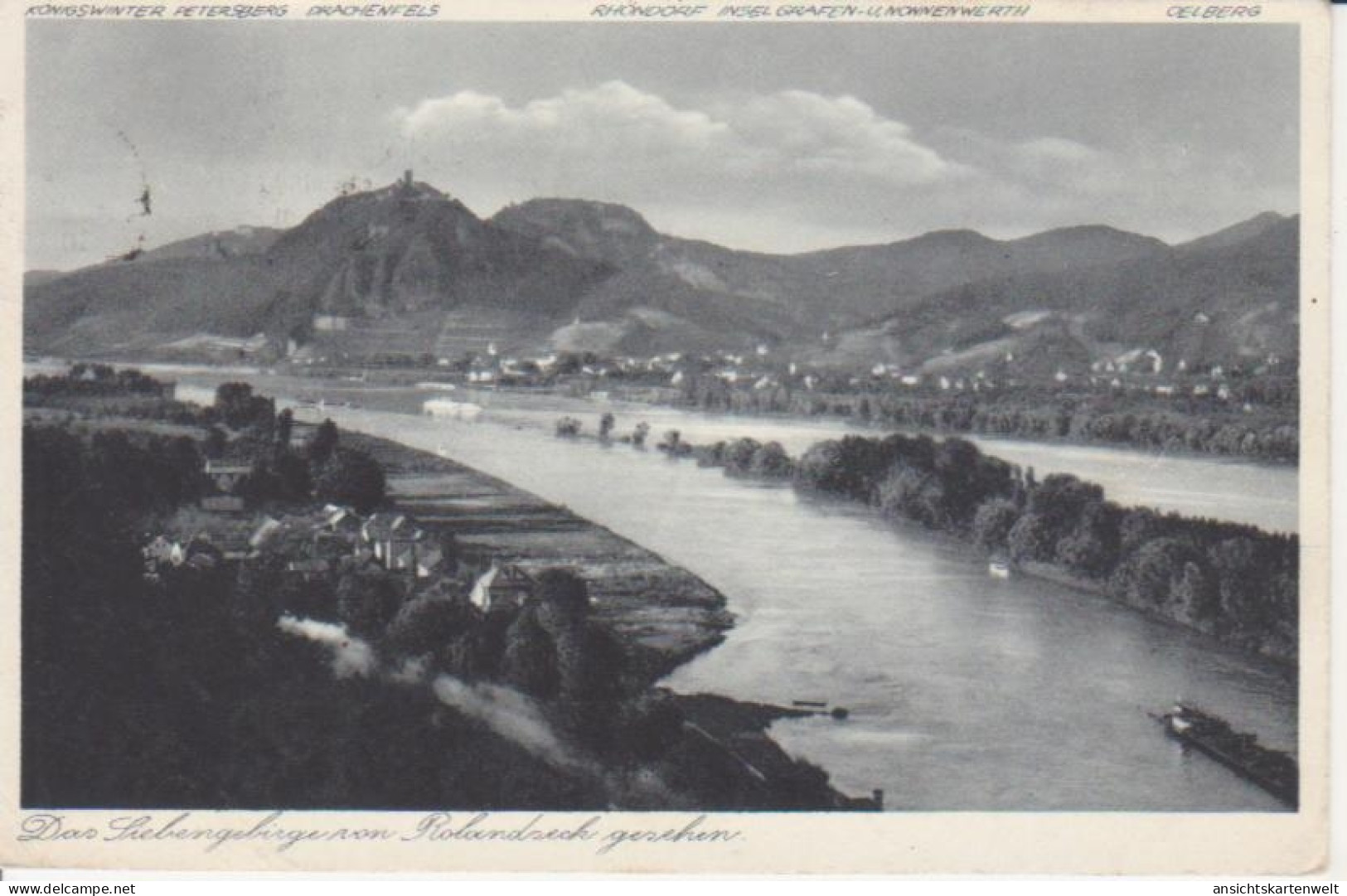 Rolandseck Am Rhein Und Siebengebirge Gl1935 #220.390 - Autres & Non Classés