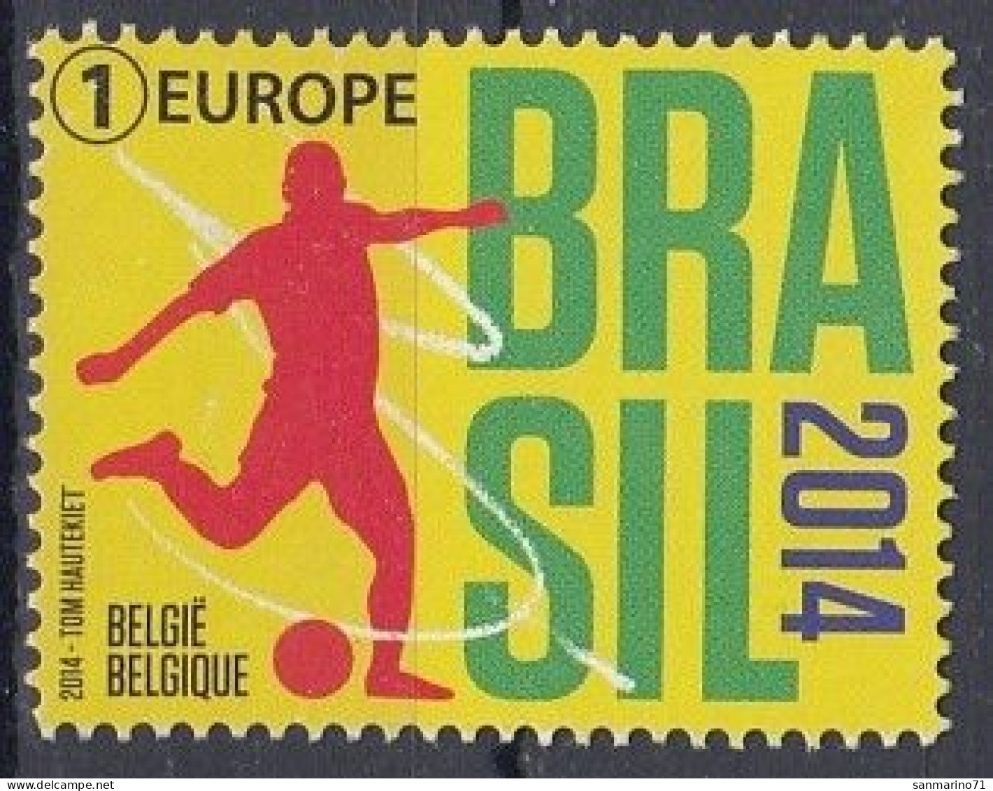 BELGIUM 4468,unused - 2014 – Brazil