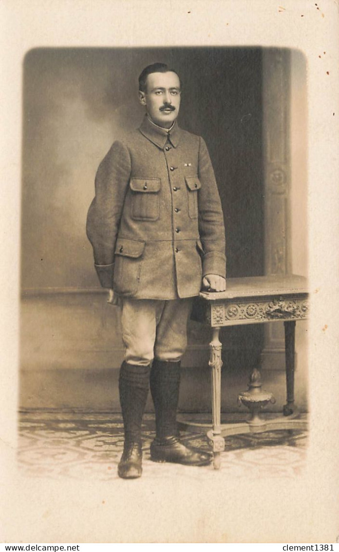 Militaria WW1 Guerre 1914 1918 Carte Photo Soldat Militaire Michel Photographe Grenoble - Oorlog 1914-18