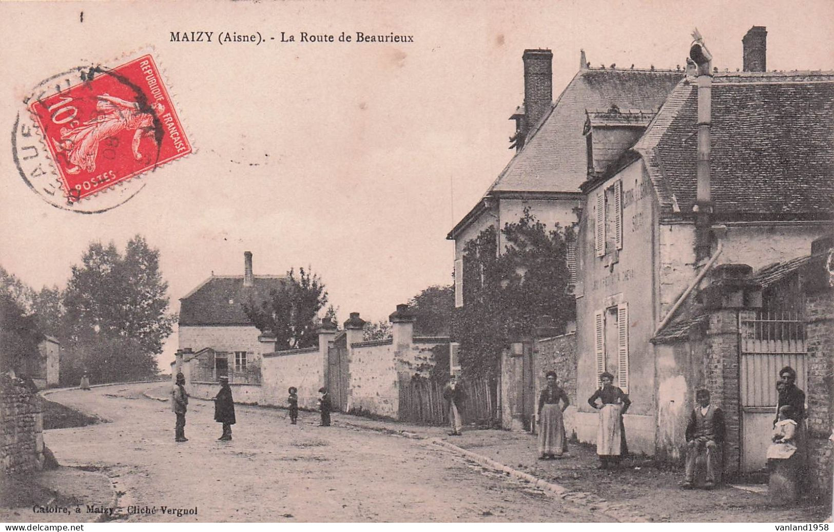 MAIZY-la Route De Beaurieux - Autres & Non Classés