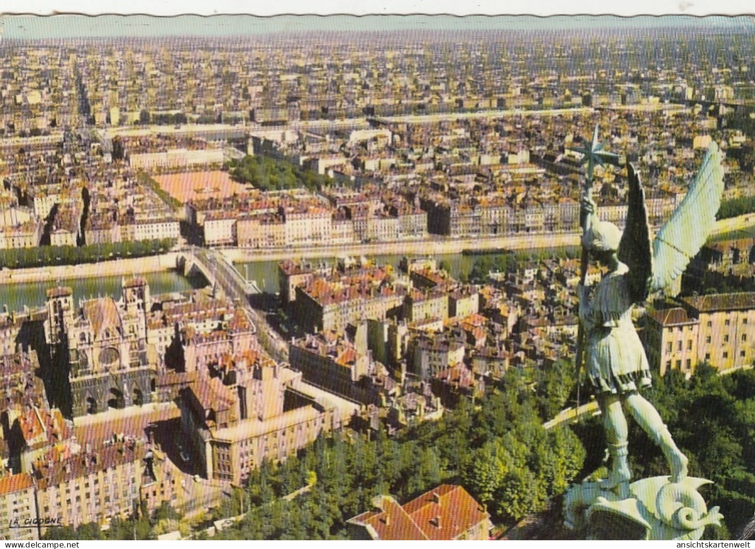 Lyon, Vue Général, Staue De Saint-Michel Gl1969 #G4859 - Other & Unclassified