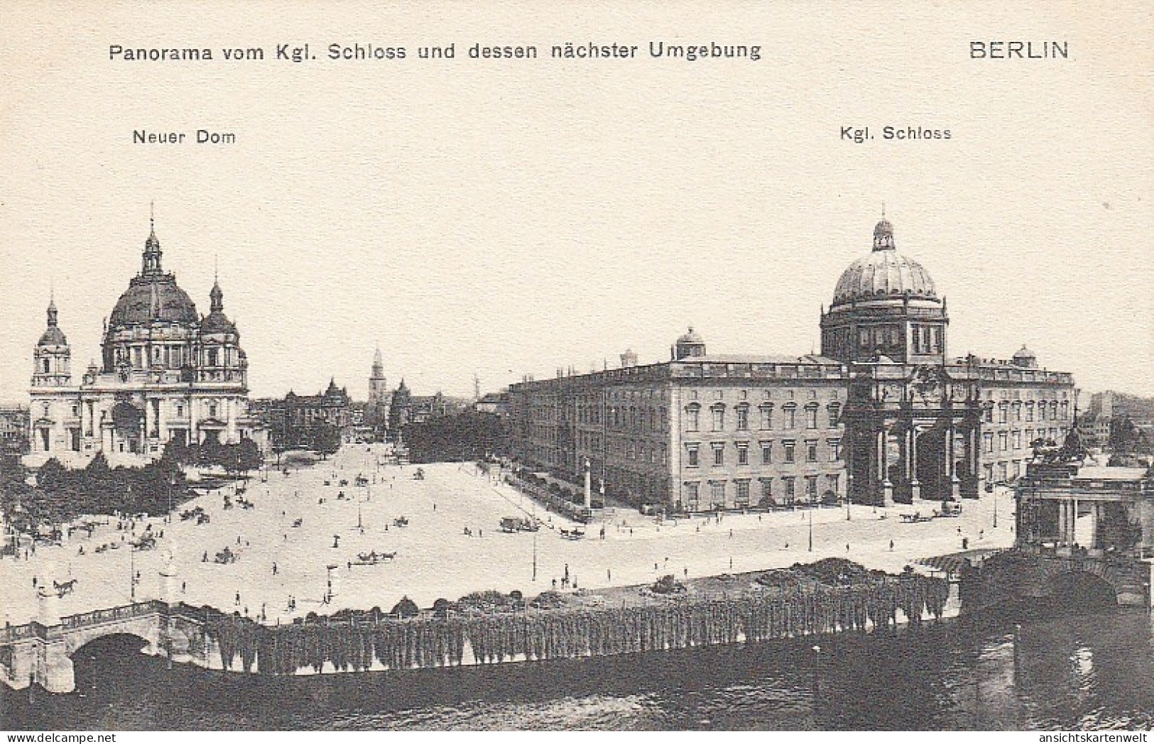 Berlin Panorama Vom Kgl.Schloss, Dom Und Umgebung Ngl #D3552 - Autres & Non Classés