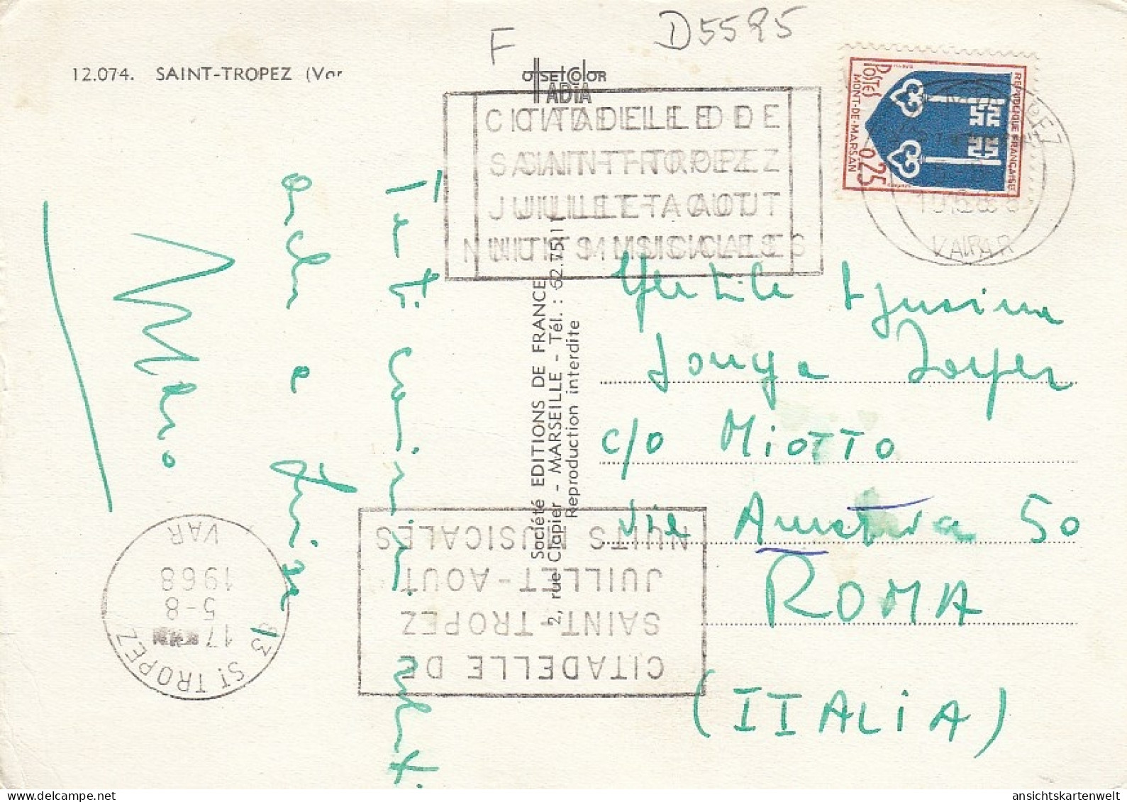 Saint-Tropez Mehrbildkarte Gl1966 #D5595 - Sonstige & Ohne Zuordnung