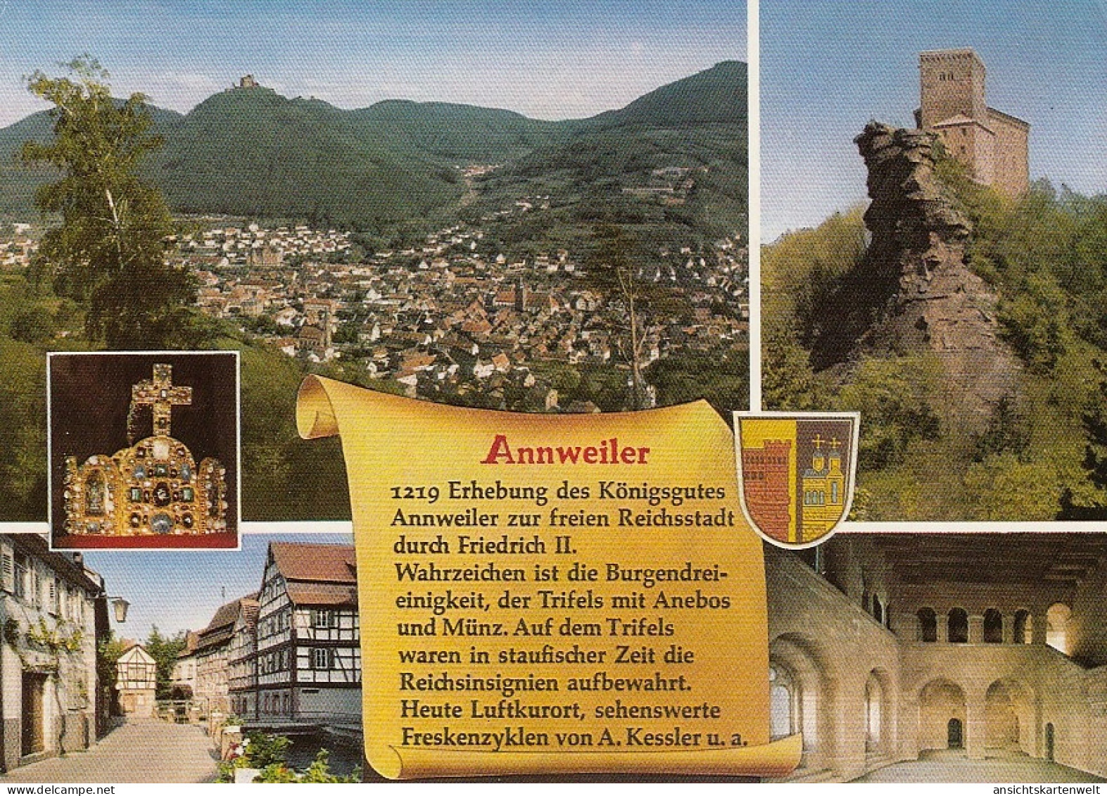 Annweiler Am Trifels/Pfalz Mehrbildkarte Mit Historie Ngl #D4635 - Other & Unclassified