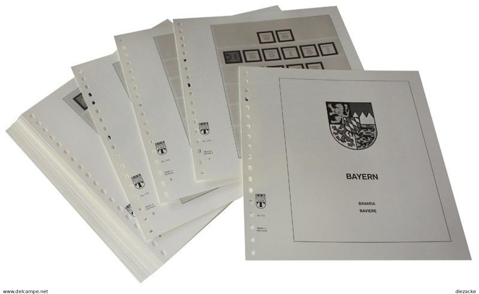 Lindner-T Bayern 1849-1920 Vordrucke T110 Neuwertig (Li4 - Pre-printed Pages