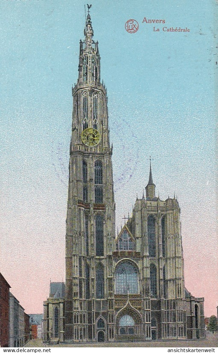 Anvers La Cathédrale Feldpgl1915 #D3770 - Andere & Zonder Classificatie