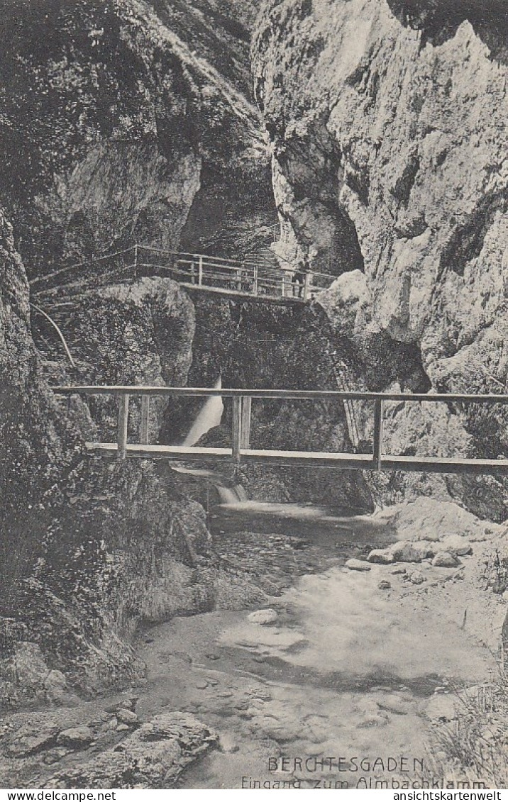 Berchtesgaden Eingang Zum Almbachklamm Ngl #D5937 - Sonstige & Ohne Zuordnung