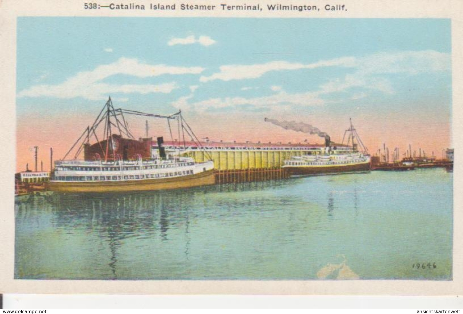 Wilmington CA - Catalina Island Steamer Terminal Ngl #220.205 - Andere & Zonder Classificatie
