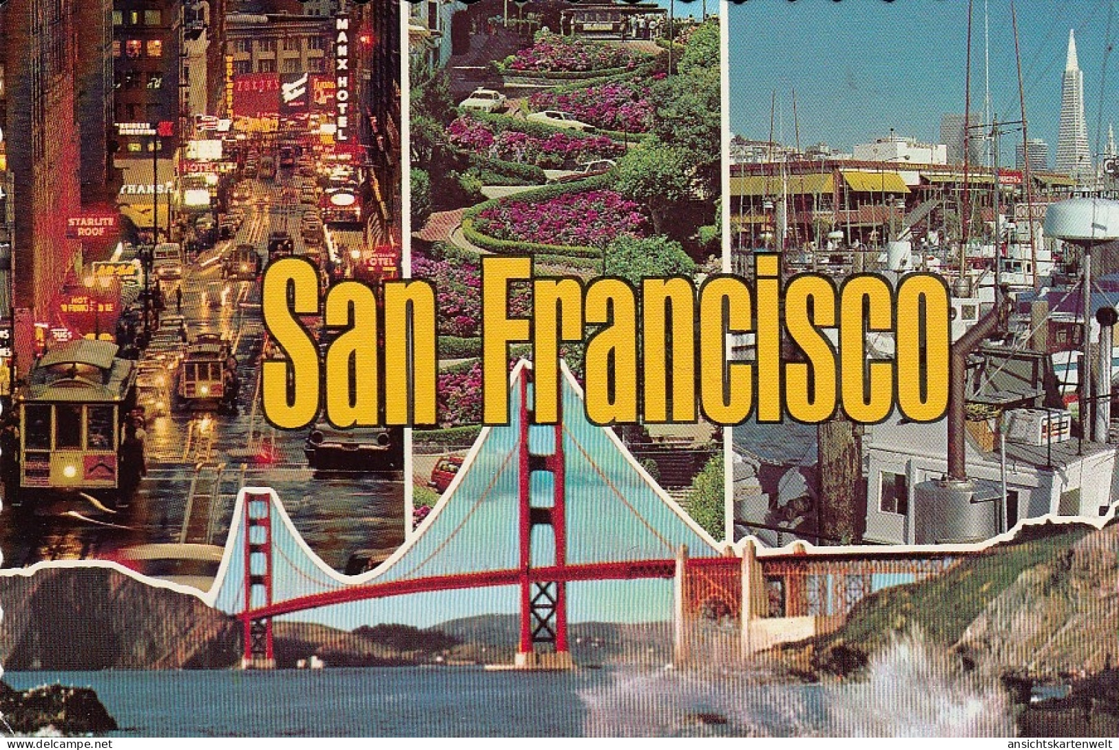 San Francisco Mehrbildkarte Gl1988 #D5310 - Autres & Non Classés