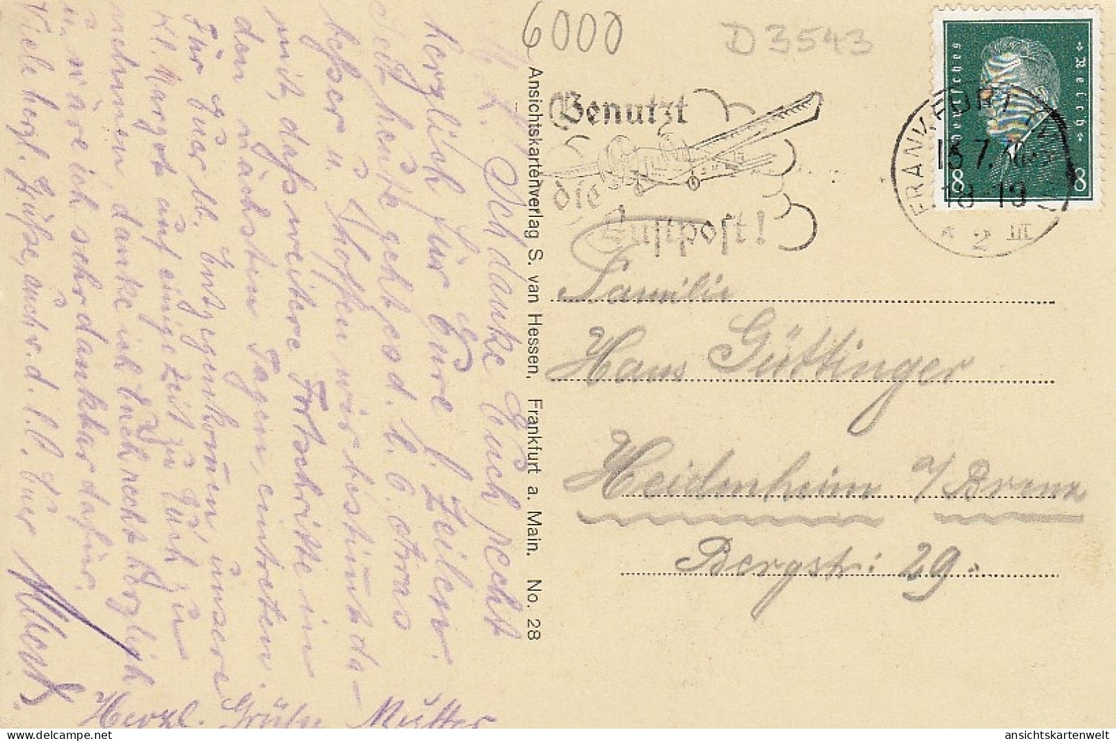 Frankfurt A.Main Goethe Und Fr.Stoltze, Mehrbildkarte Gl1930 #D3543 - Other & Unclassified